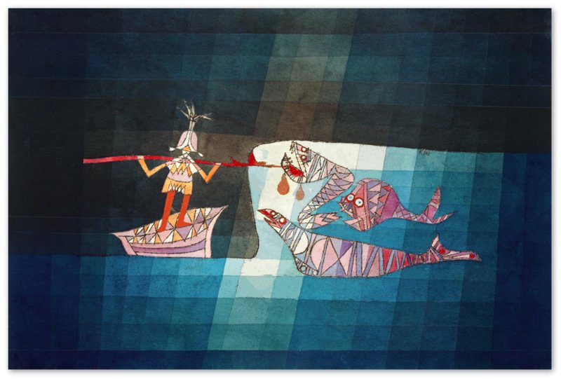 The Seafarer Poster, Paul Klee Prints Abstract Seafarer Art - WallArtPrints4U