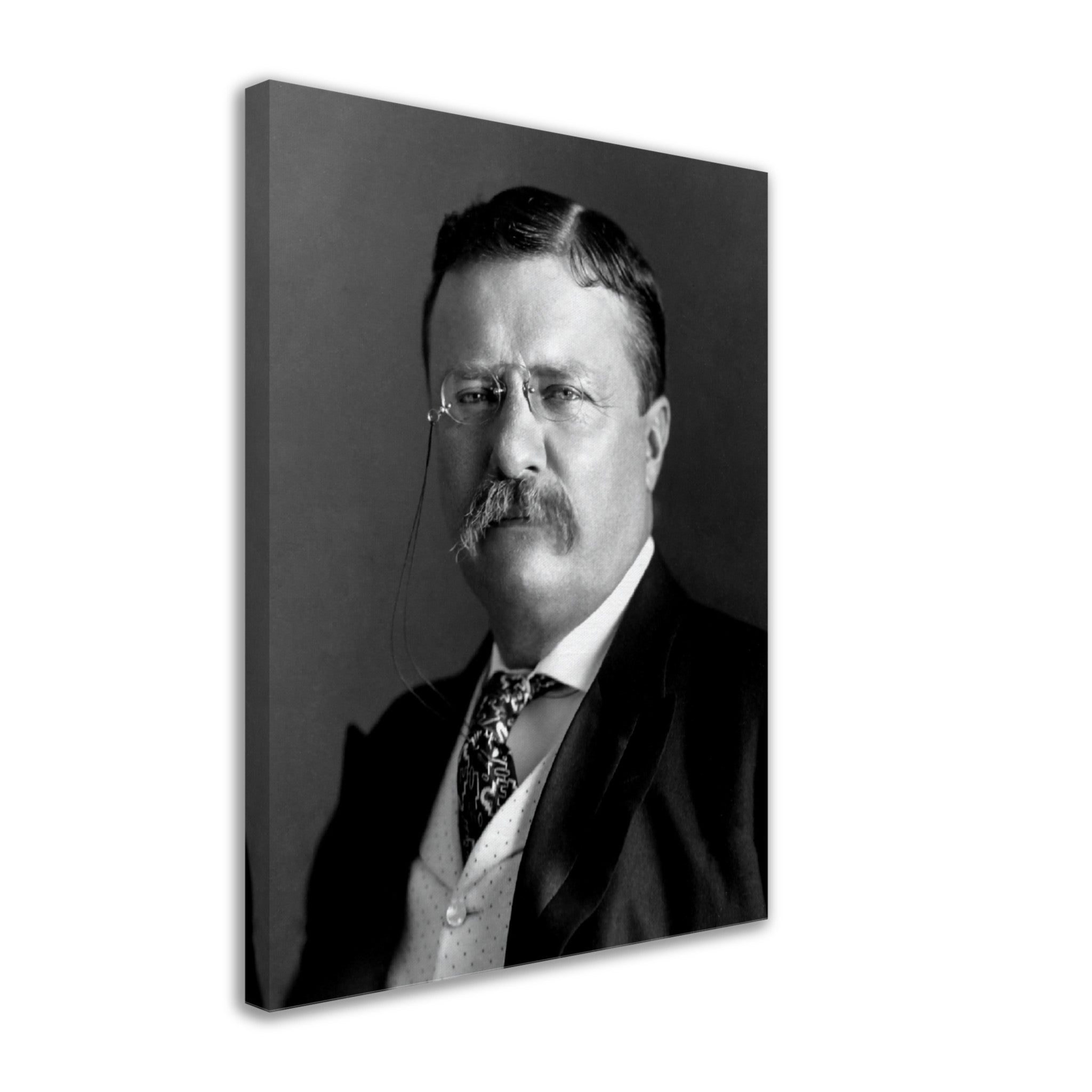Theodore Roosevelt Canvas, 26th President Of Usa, Vintage Photo Portrait - Theodore Roosevelt Canvas Print - WallArtPrints4U