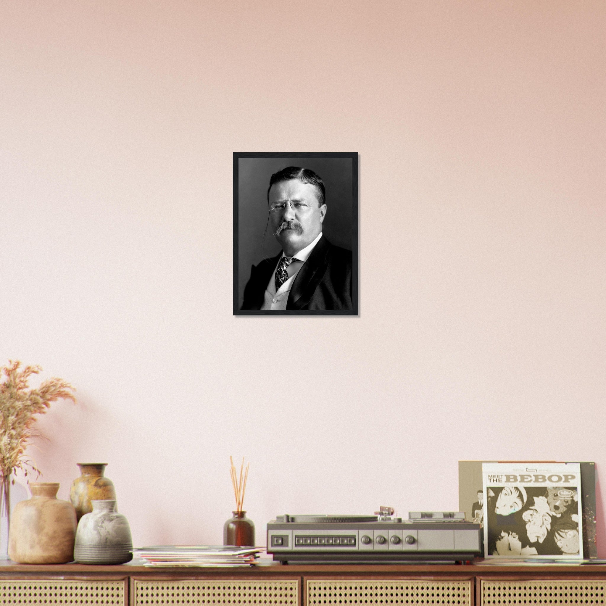 Theodore Roosevelt Framed, 26th President Of Usa, Vintage Photo Portrait - Theodore Roosevelt Framed Print UK, EU USA Domestic Shipping - WallArtPrints4U