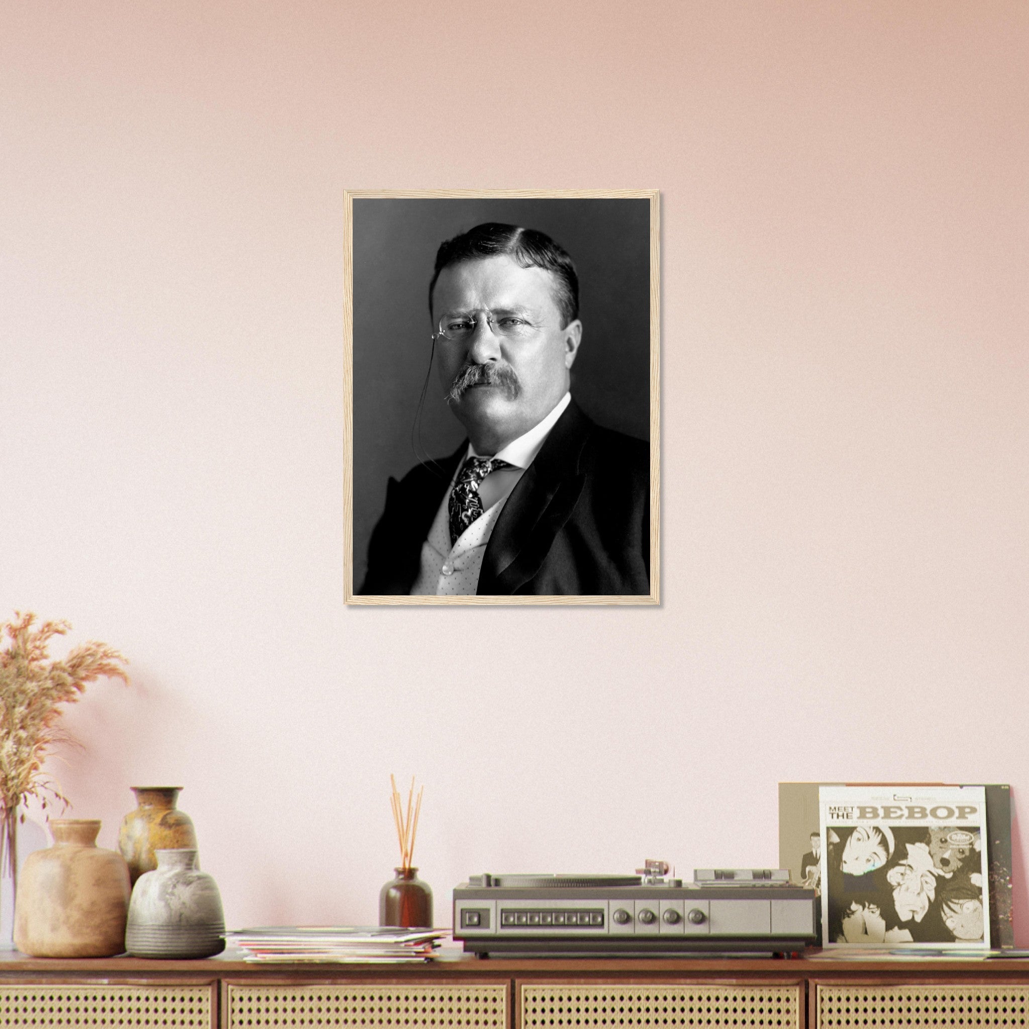 Theodore Roosevelt Framed, 26th President Of Usa, Vintage Photo Portrait - Theodore Roosevelt Framed Print UK, EU USA Domestic Shipping - WallArtPrints4U