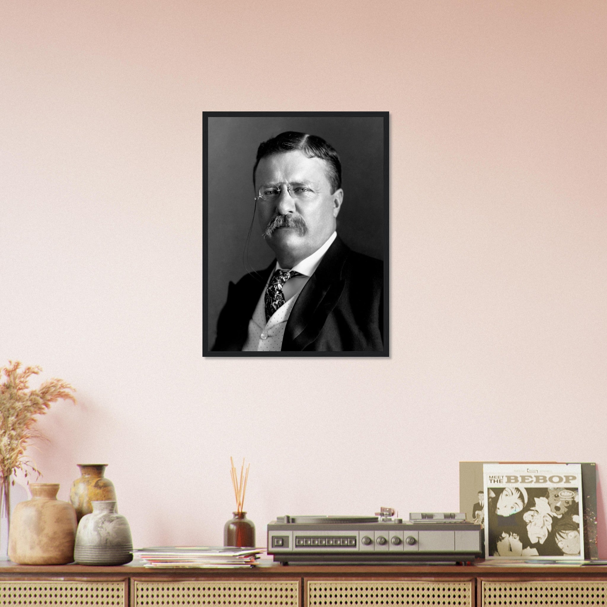 Theodore Roosevelt Framed, 26th President Of Usa, Vintage Photo Portrait - Theodore Roosevelt Framed Print UK, EU USA Domestic Shipping - WallArtPrints4U