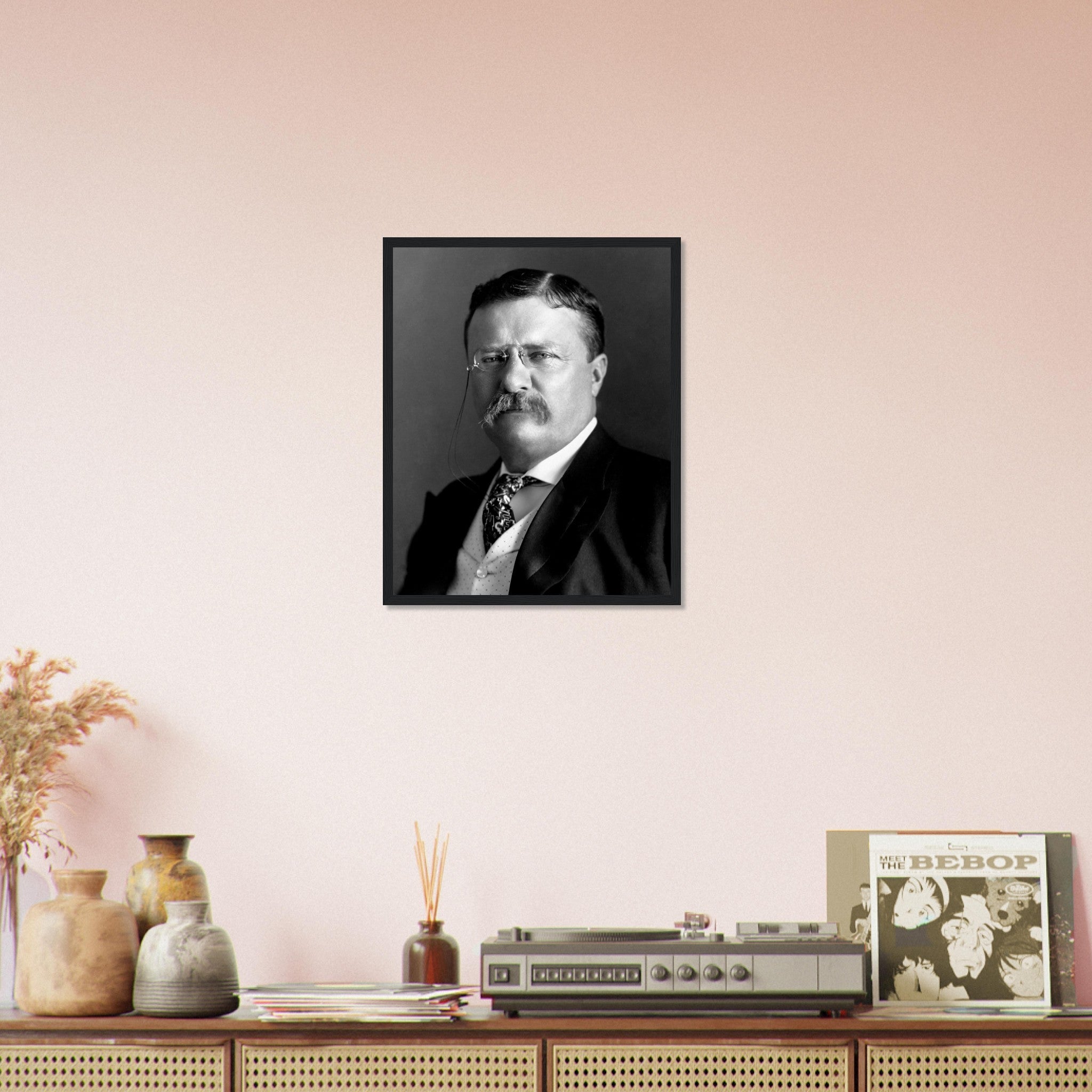 Theodore Roosevelt Framed, 26th President Of Usa, Vintage Photo Portrait - Theodore Roosevelt Framed Print UK, EU USA Domestic Shipping - WallArtPrints4U