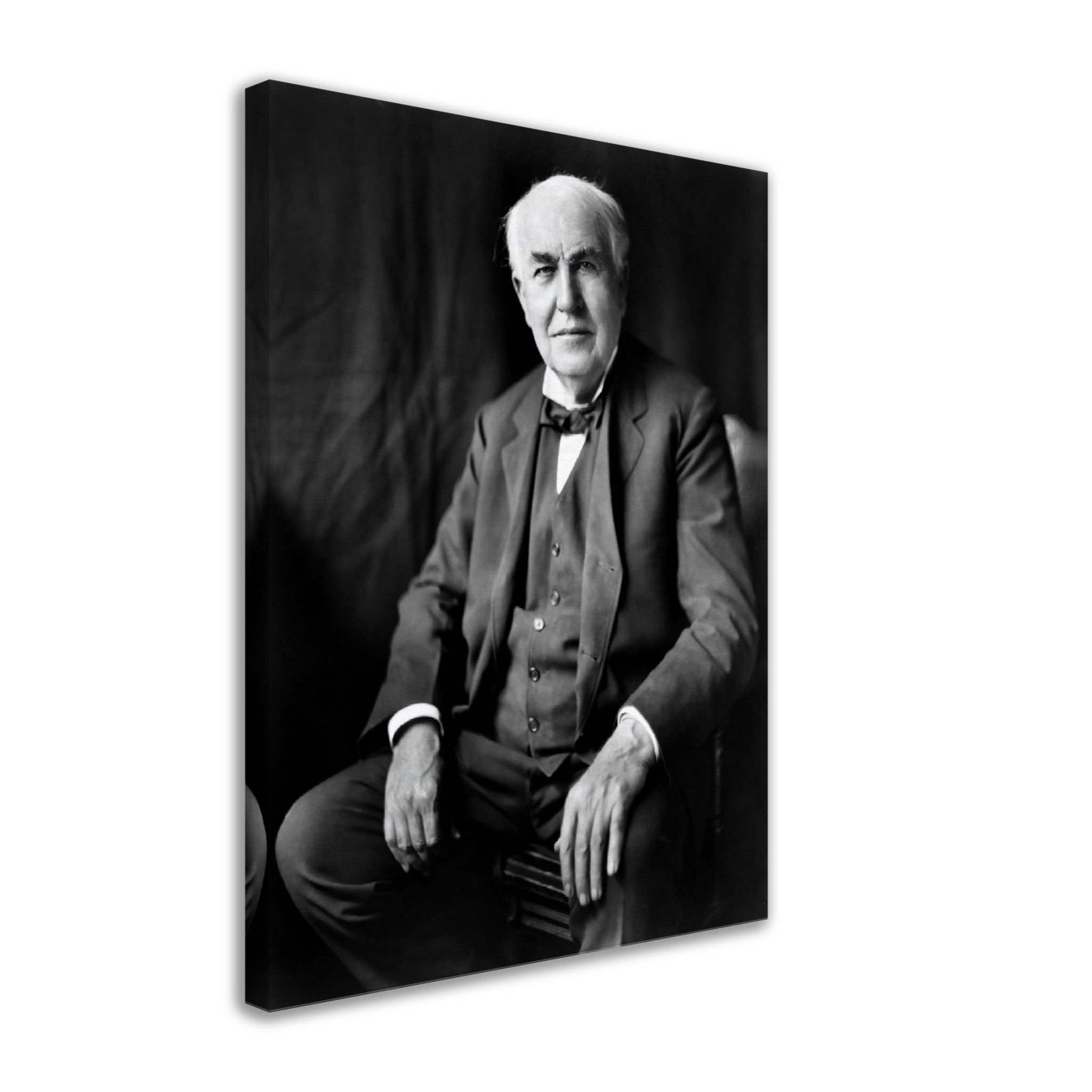 Thomas Edison Canvas, Vintage Photo - Thomas Edison Canvas Print - 19th Century American Inventor Business Innovator - WallArtPrints4U