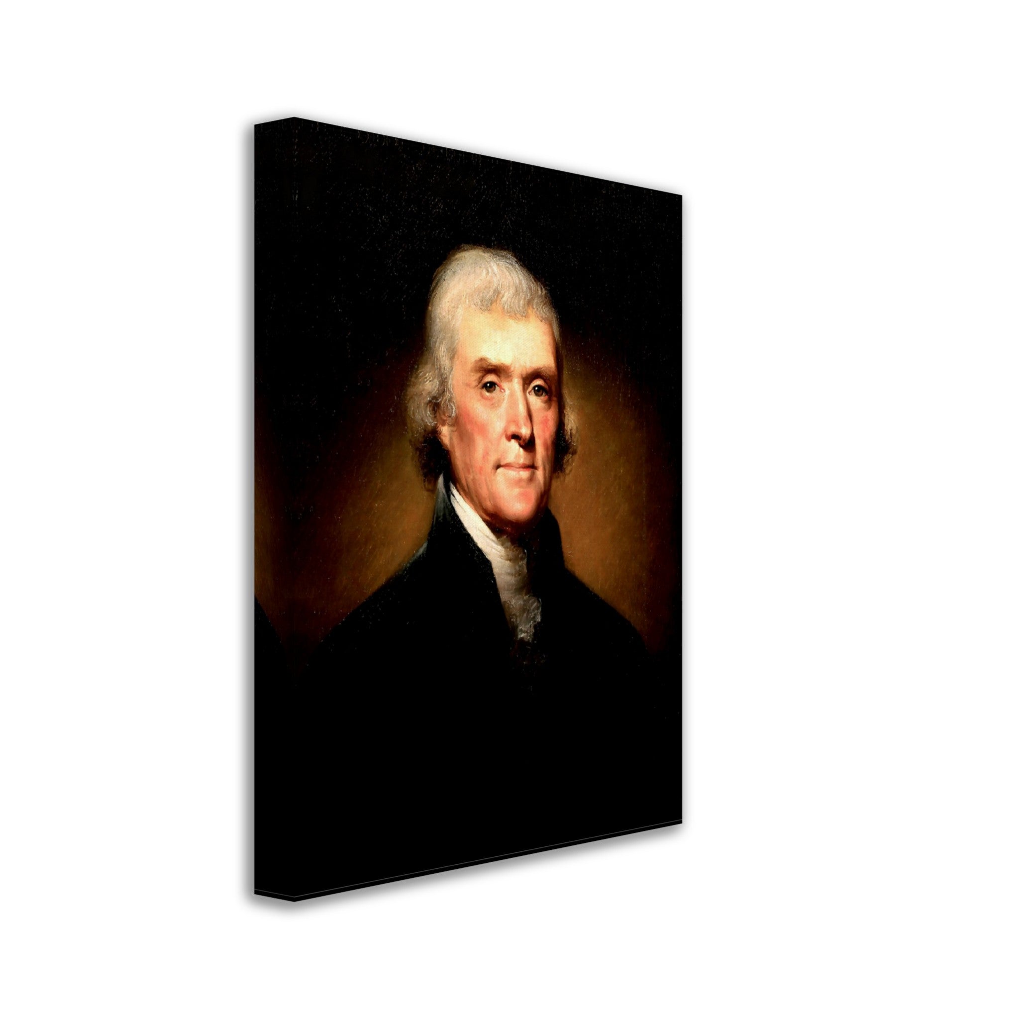 Thomas Jefferson Canvas, 3rd President Of Usa, Vintage Portrait - Thomas Jefferson Canvas Print - WallArtPrints4U