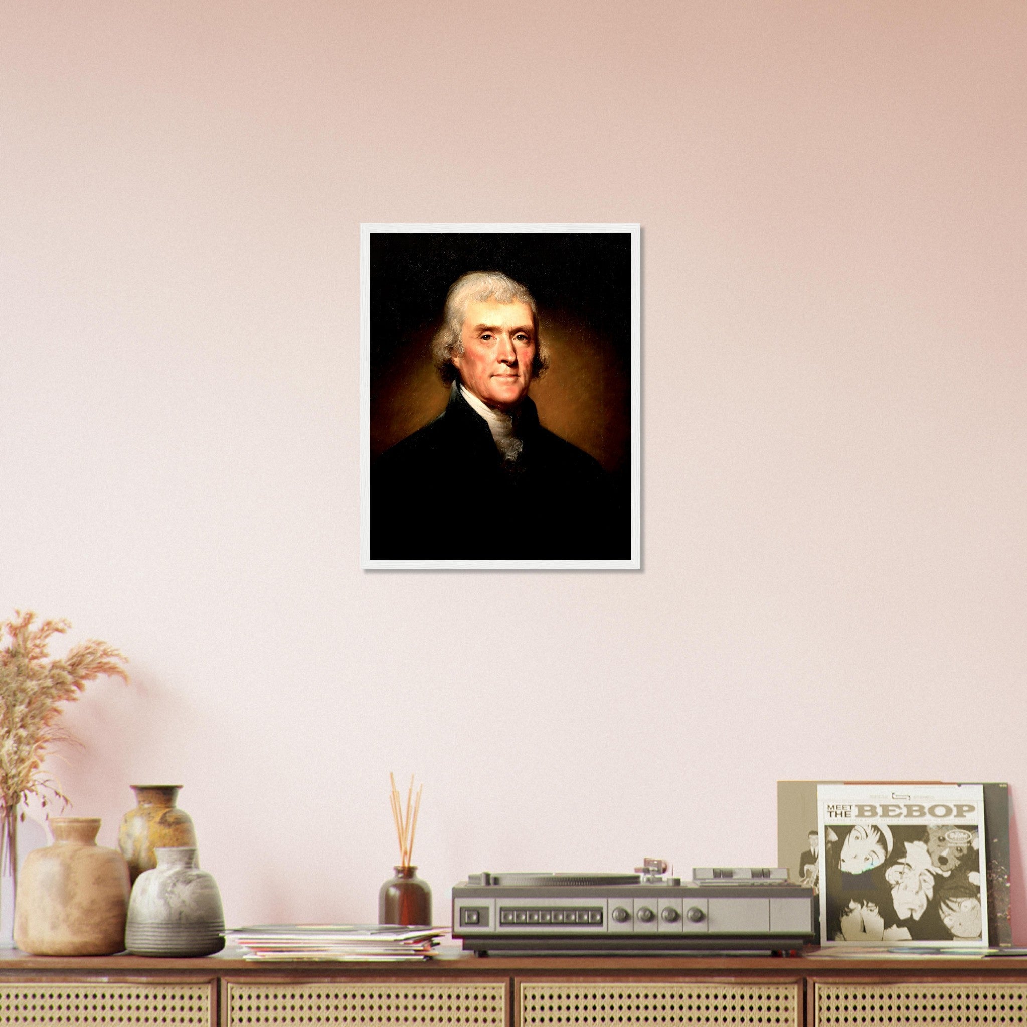 Thomas Jefferson Framed, 3rd President Of Usa, Vintage Portrait - Thomas Jefferson Framed Print - WallArtPrints4U