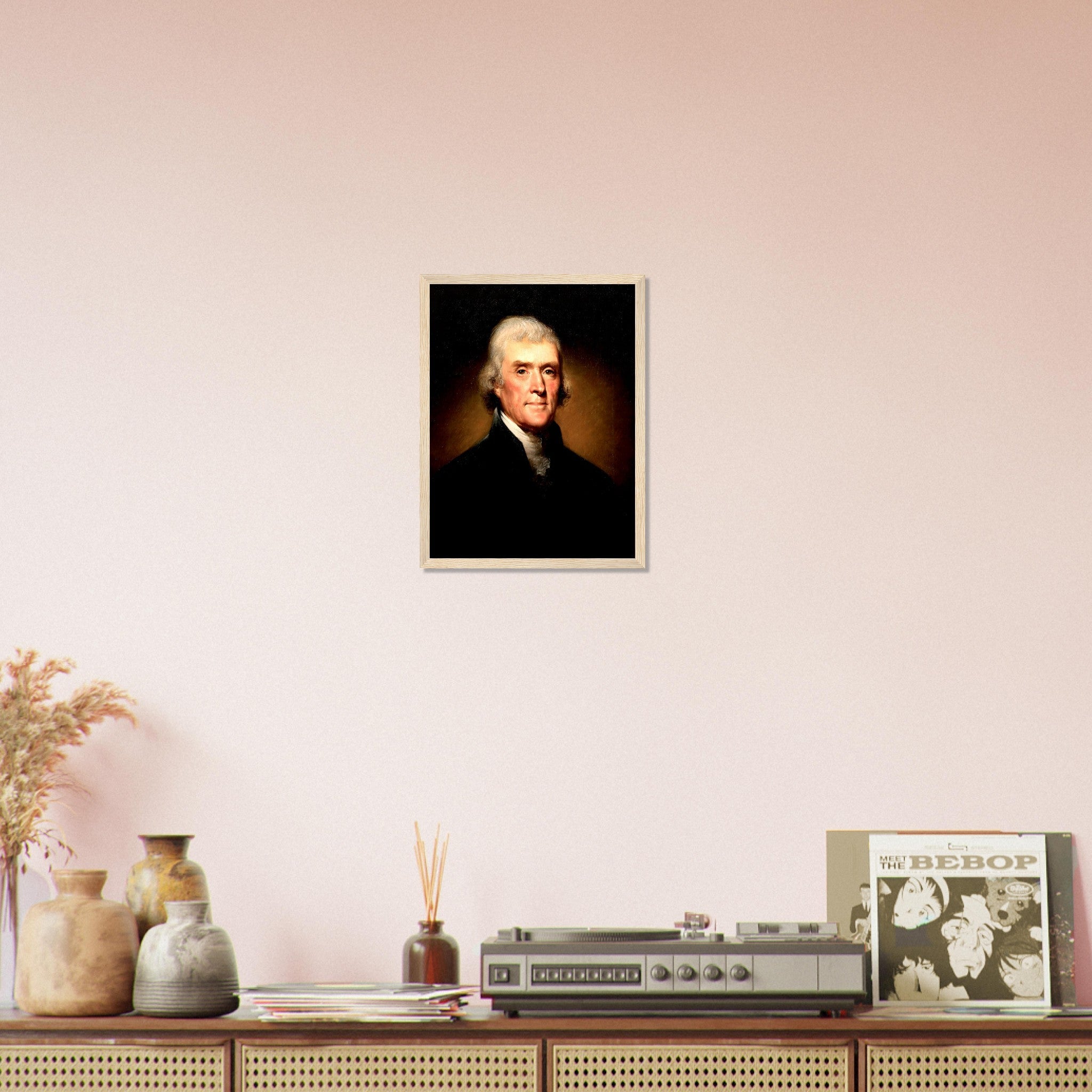 Thomas Jefferson Framed, 3rd President Of Usa, Vintage Portrait - Thomas Jefferson Framed Print - WallArtPrints4U