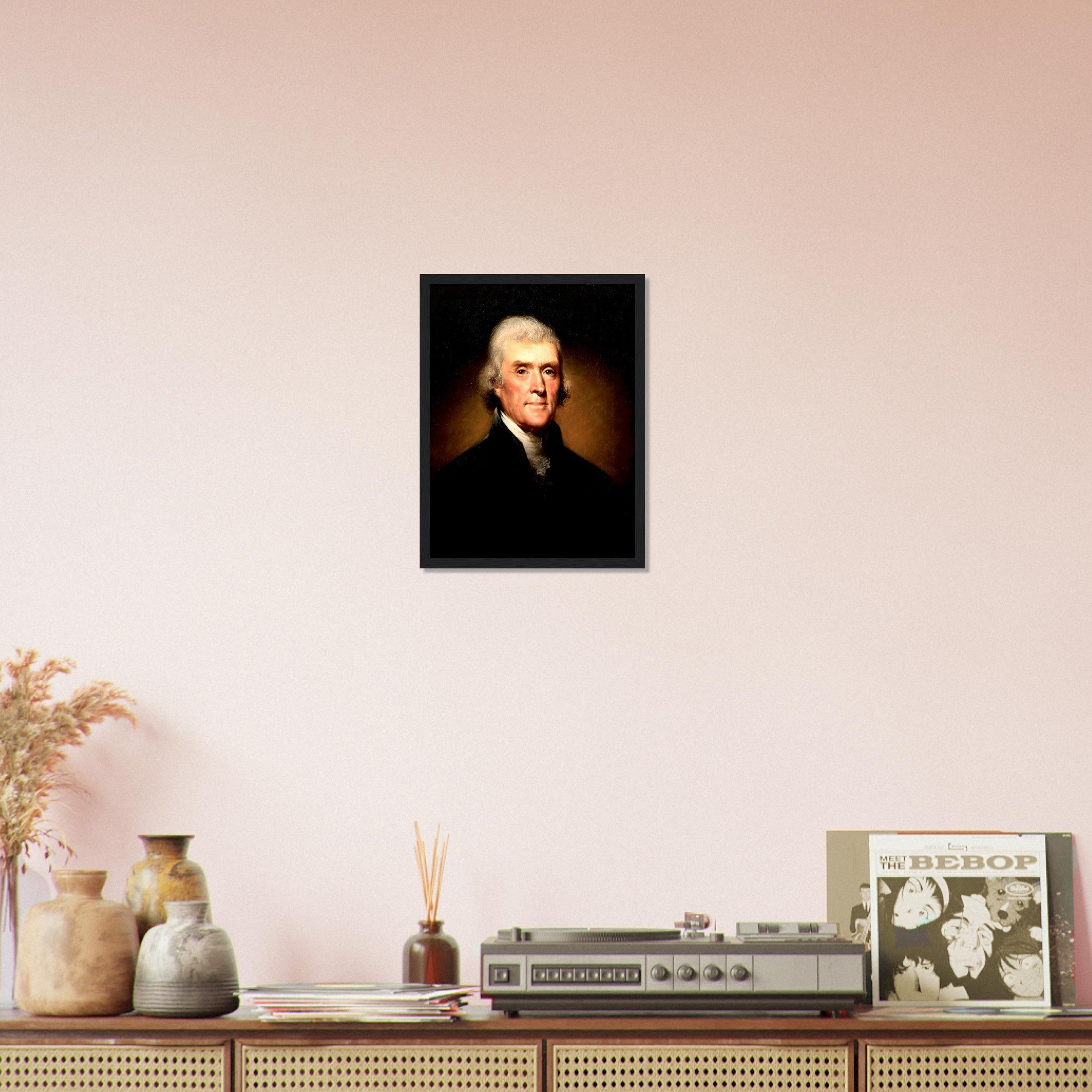 Thomas Jefferson Framed, 3rd President Of Usa, Vintage Portrait - Thomas Jefferson Framed Print - WallArtPrints4U