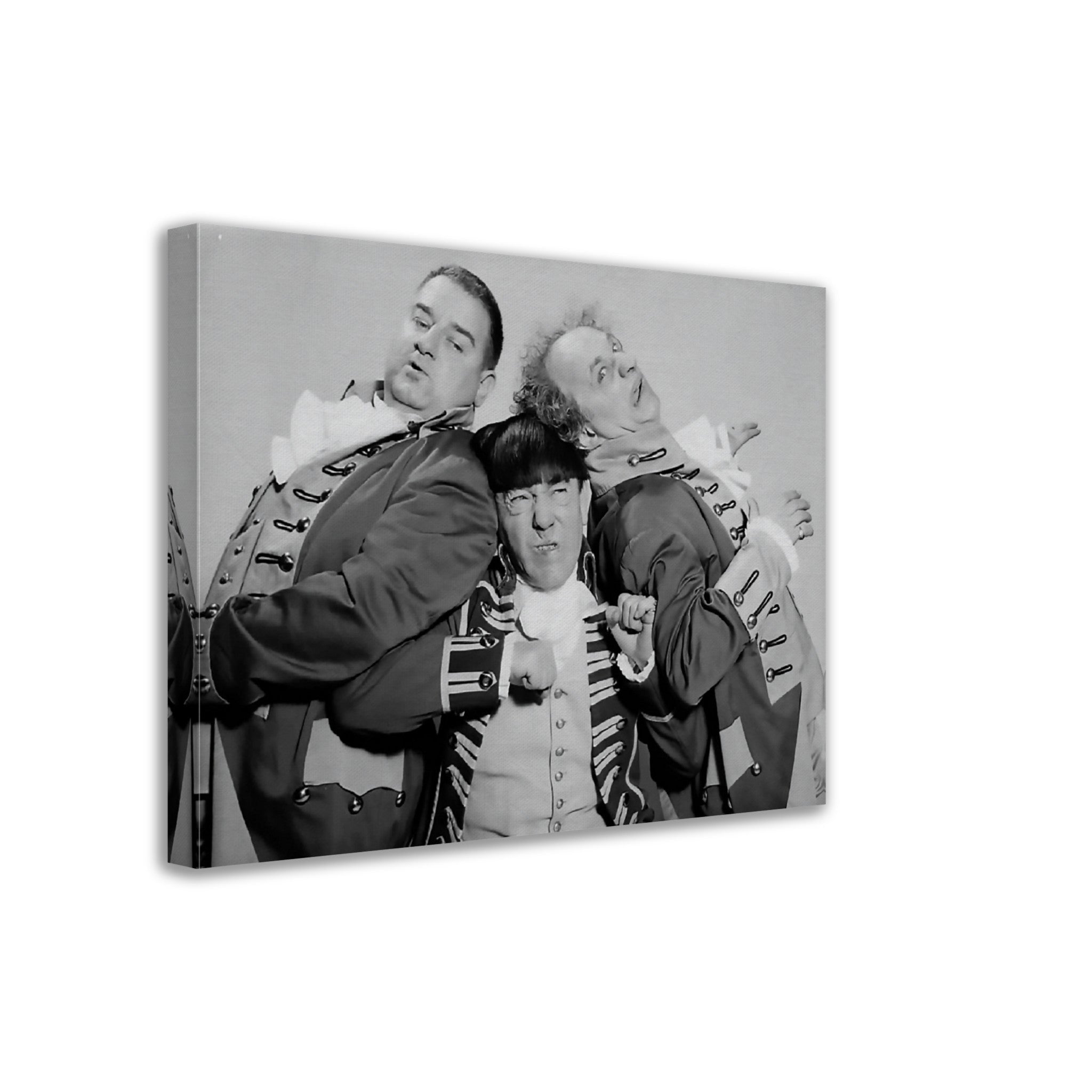 Three Stooges Canvas, Nyuk Nyuk Nyuk, Vintage Photo, 3 Stooges Canvas, Silver Screen Stars - WallArtPrints4U