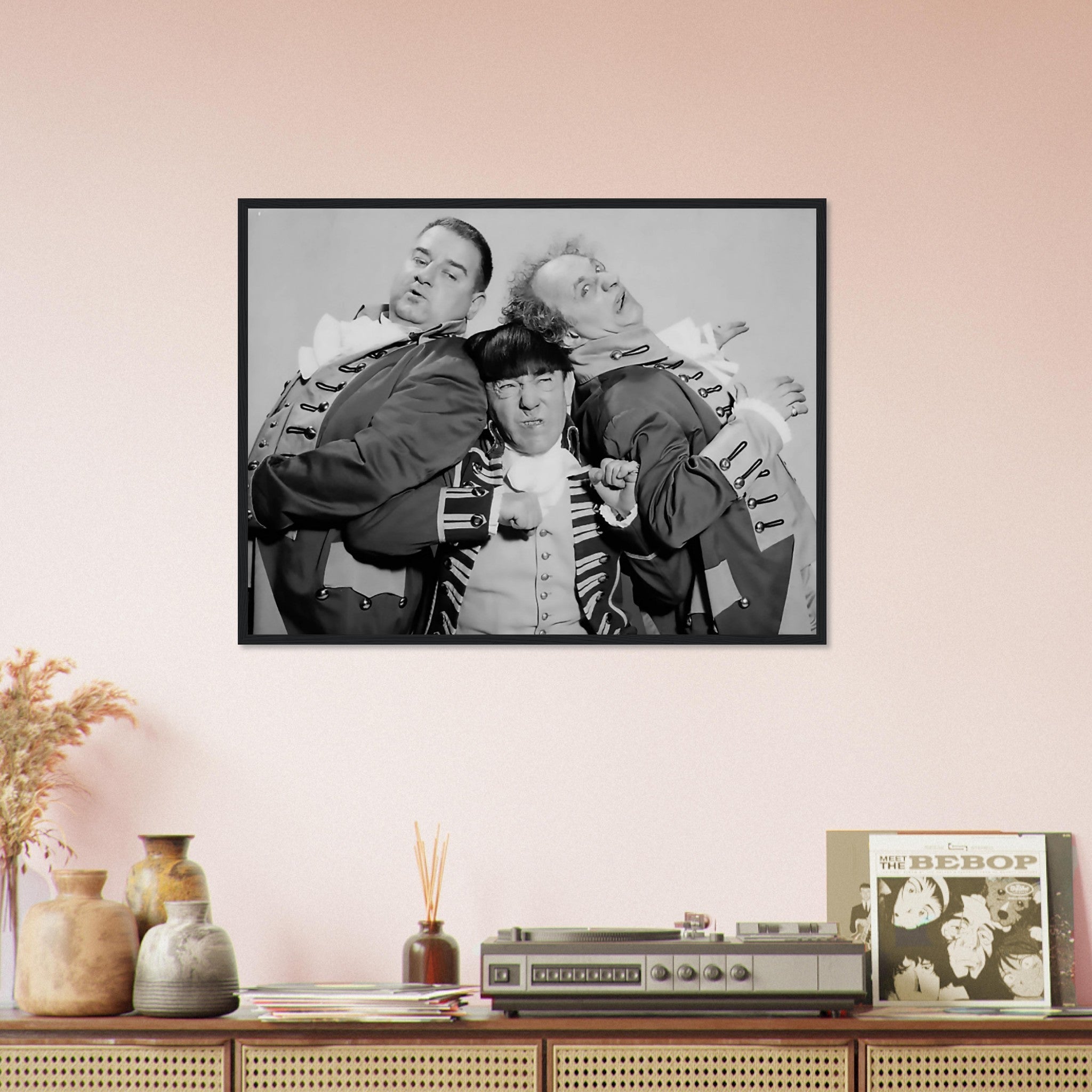 Three Stooges Framed, Nyuk Nyuk Nyuk, Vintage Photo, 3 Stooges Framed, Silver Screen Stars - WallArtPrints4U