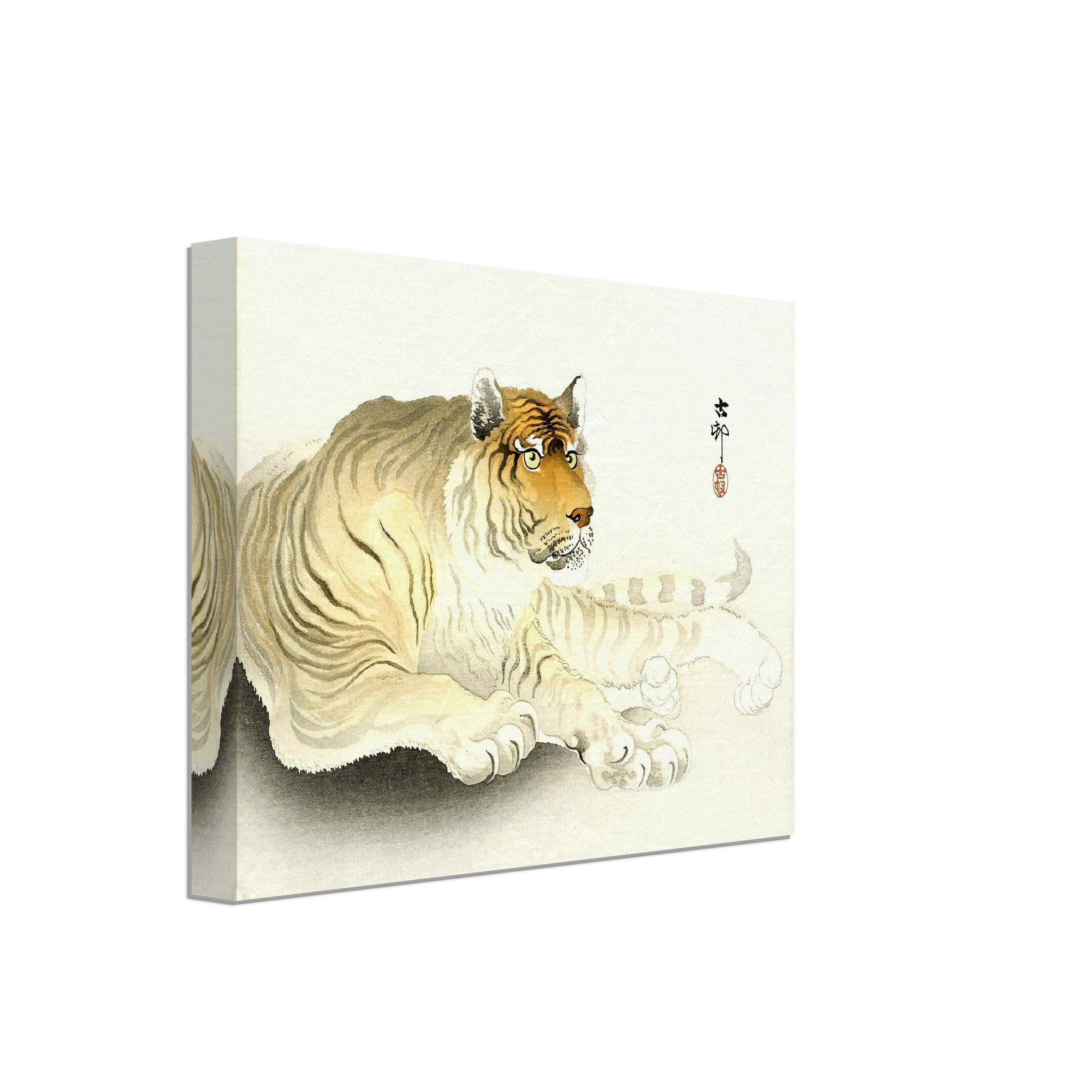 Tiger Canvas Print, Ohara Koson, Japanese Tiger Art - Vintage Tiger Canvas Print Canvas - WallArtPrints4U