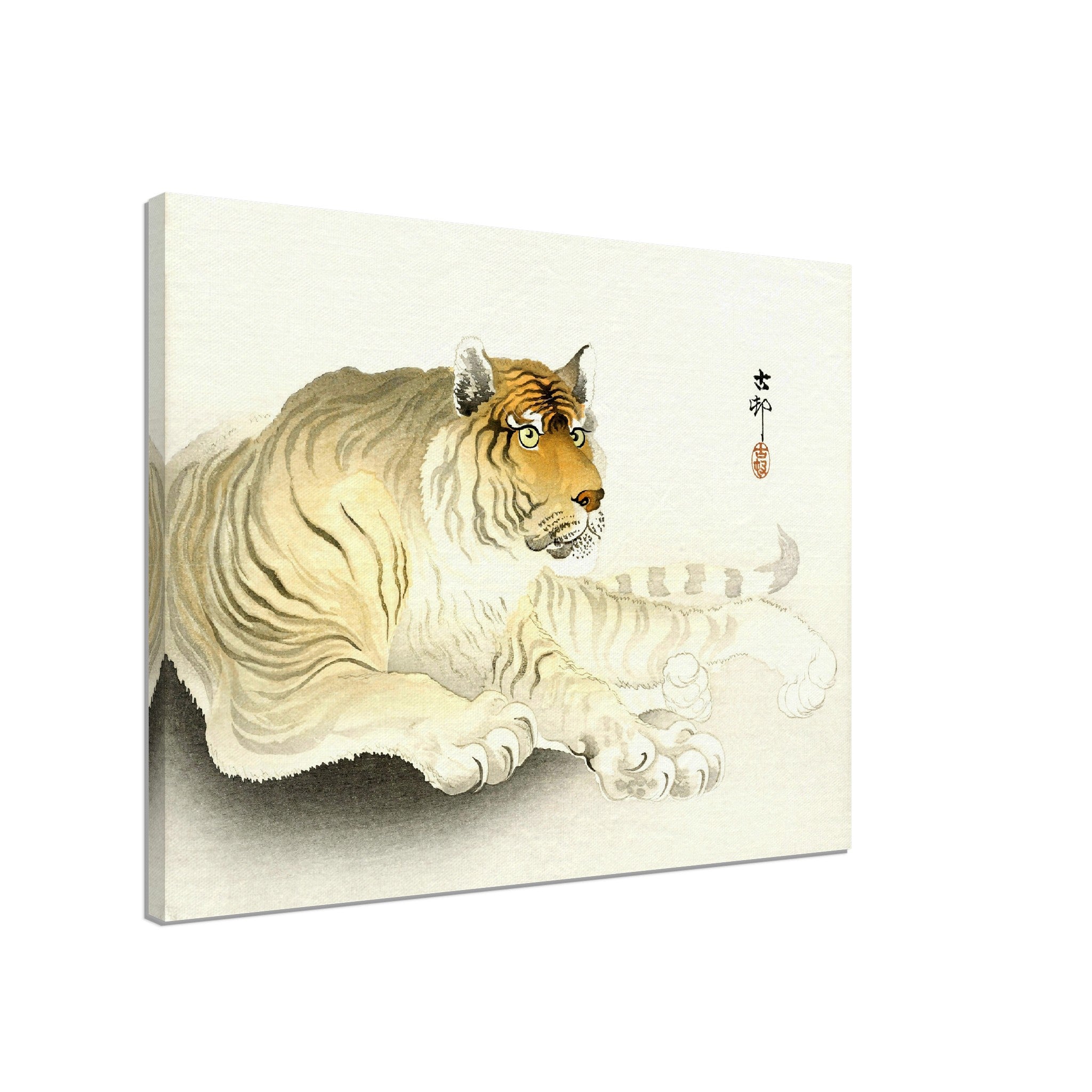 Tiger Canvas Print, Ohara Koson, Japanese Tiger Art - Vintage Tiger Canvas Print Canvas - WallArtPrints4U