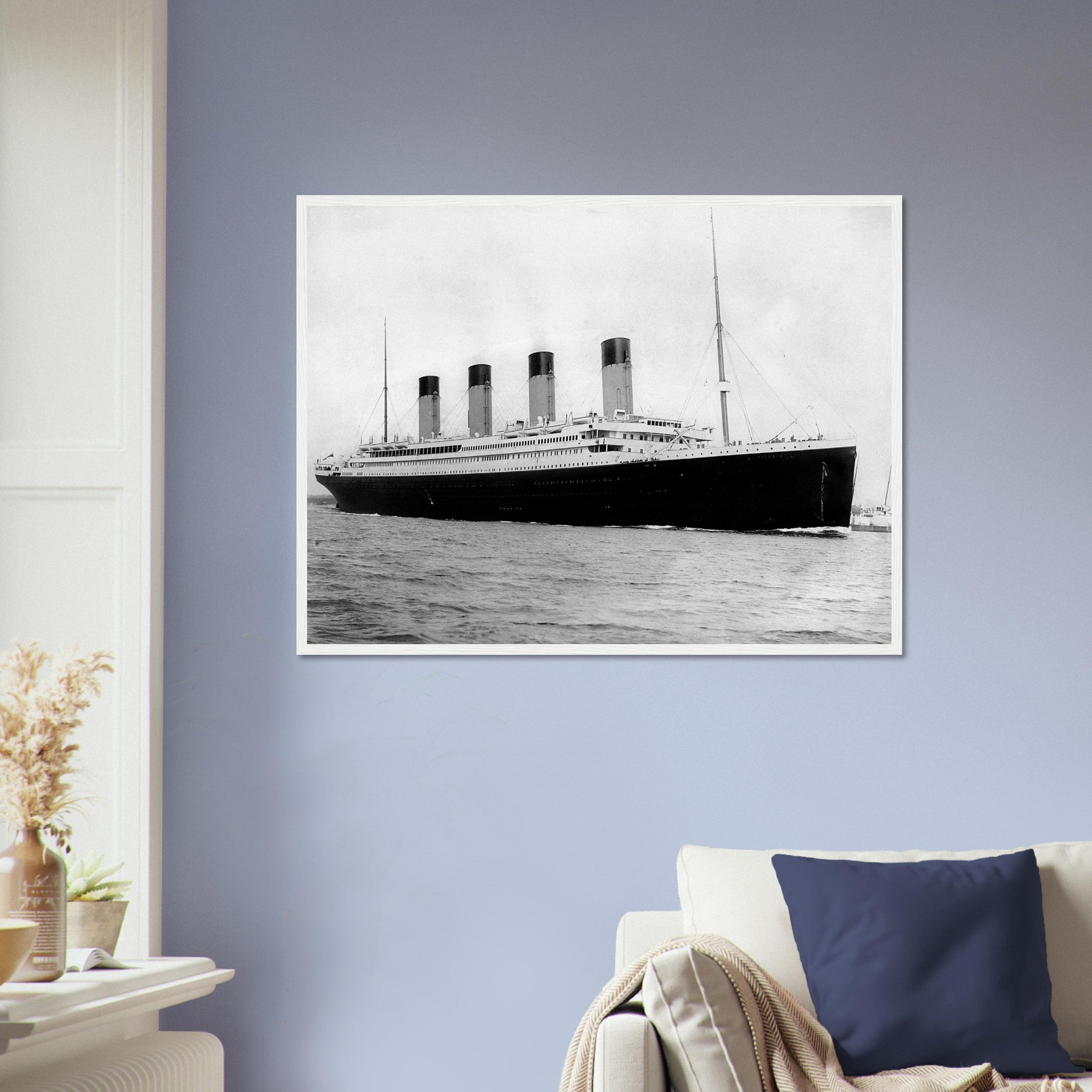 Titanic Framed, Titanic Photo Framed Print From 1912, Leaving Southampton For New York - WallArtPrints4U