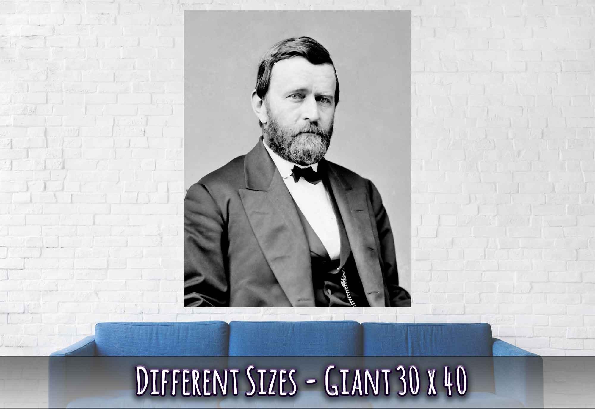 Ulysses S Grant Poster, 18th President Of Usa, Vintage Photo Portrait - Ulysses S Grant Print - WallArtPrints4U