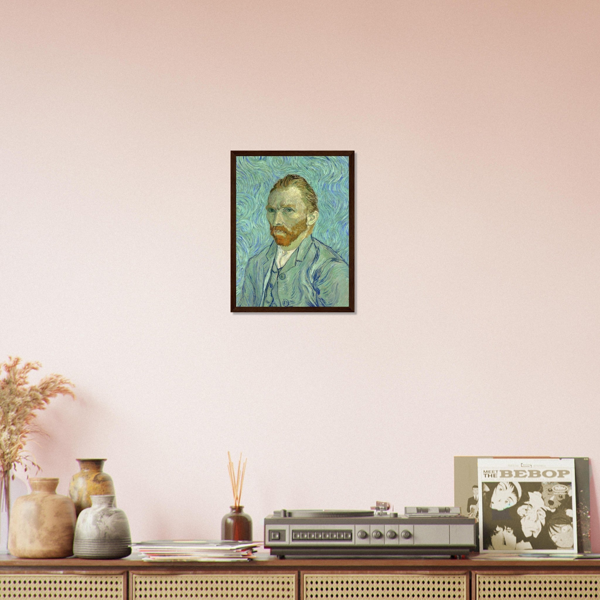 Van Gogh Self Portrait Framed Print - Van Gogh Framed Prints - Vincent Van Gogh Last Self Portrait Framed Print - WallArtPrints4U