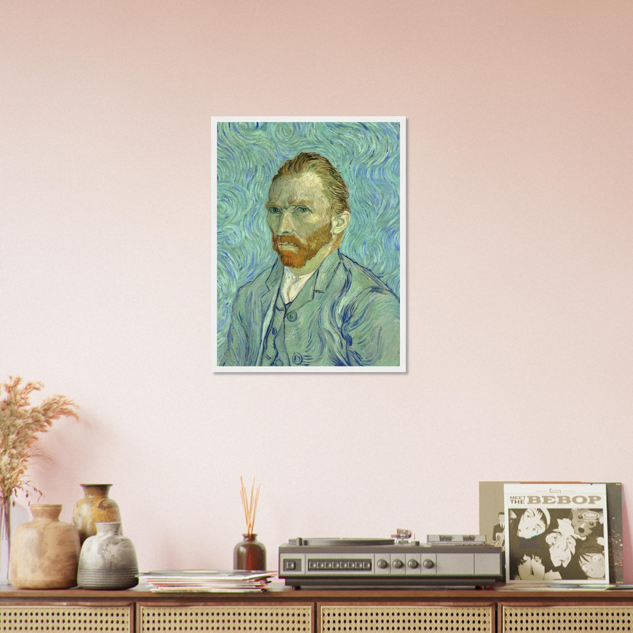 Van Gogh Self Portrait Framed Print - Van Gogh Framed Prints - Vincent Van Gogh Last Self Portrait Framed Print - WallArtPrints4U