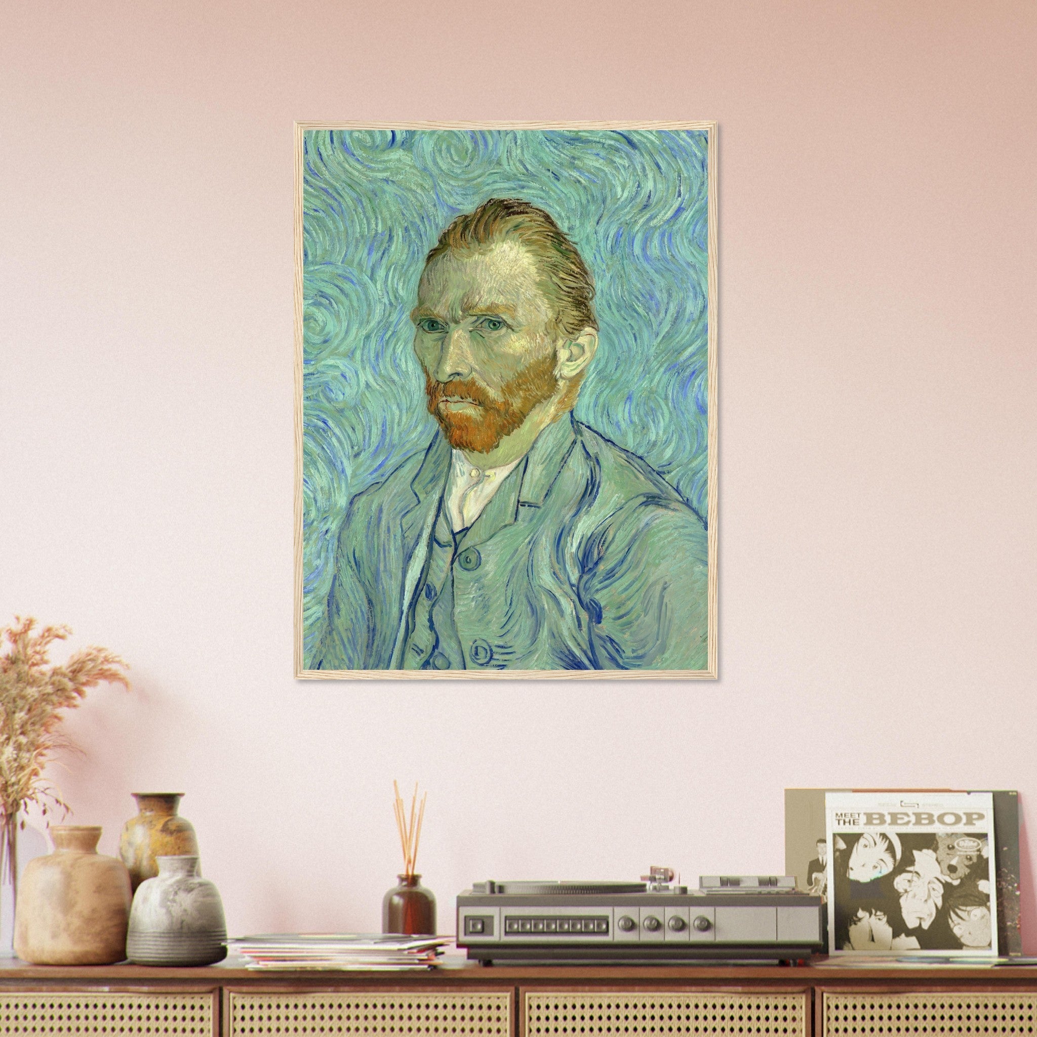 Van Gogh Self Portrait Framed Print - Van Gogh Framed Prints - Vincent Van Gogh Last Self Portrait Framed Print - WallArtPrints4U