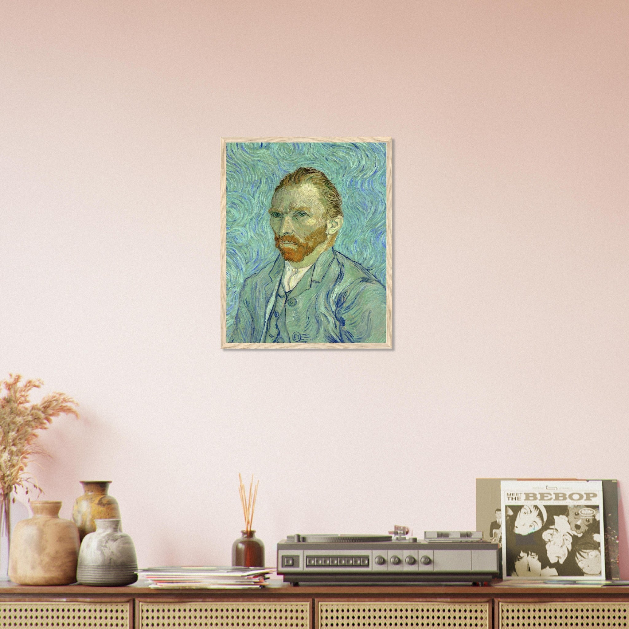 Van Gogh Self Portrait Framed Print - Van Gogh Framed Prints - Vincent Van Gogh Last Self Portrait Framed Print - WallArtPrints4U