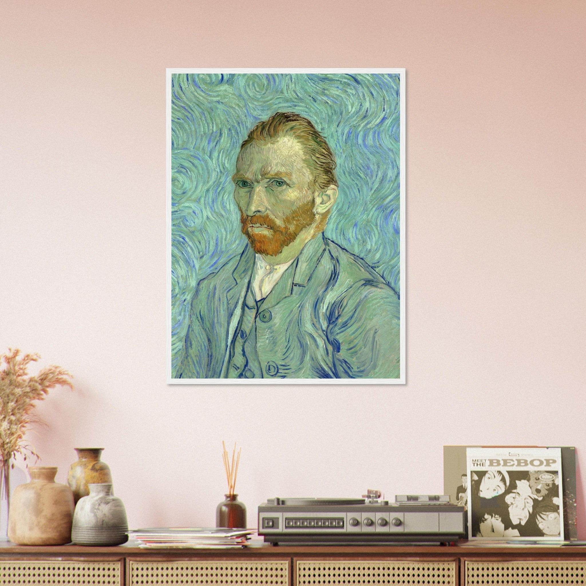 Van Gogh Self Portrait Framed Print - Van Gogh Framed Prints - Vincent Van Gogh Last Self Portrait Framed Print - WallArtPrints4U