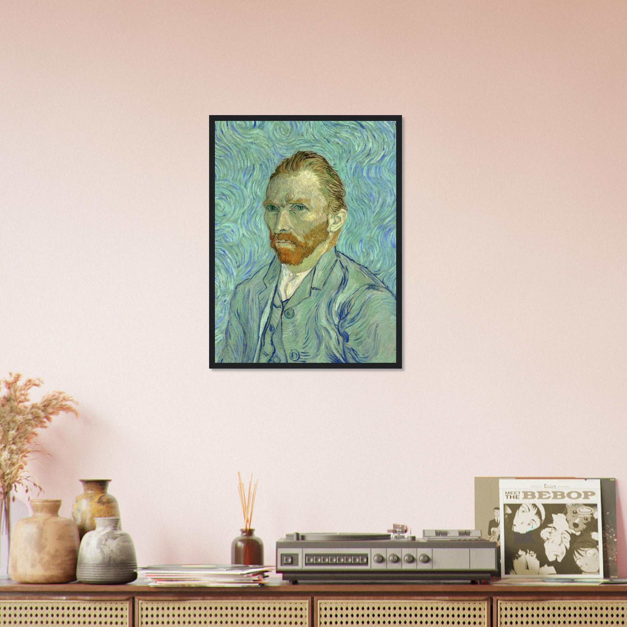 Van Gogh Self Portrait Framed Print - Van Gogh Framed Prints - Vincent Van Gogh Last Self Portrait Framed Print - WallArtPrints4U