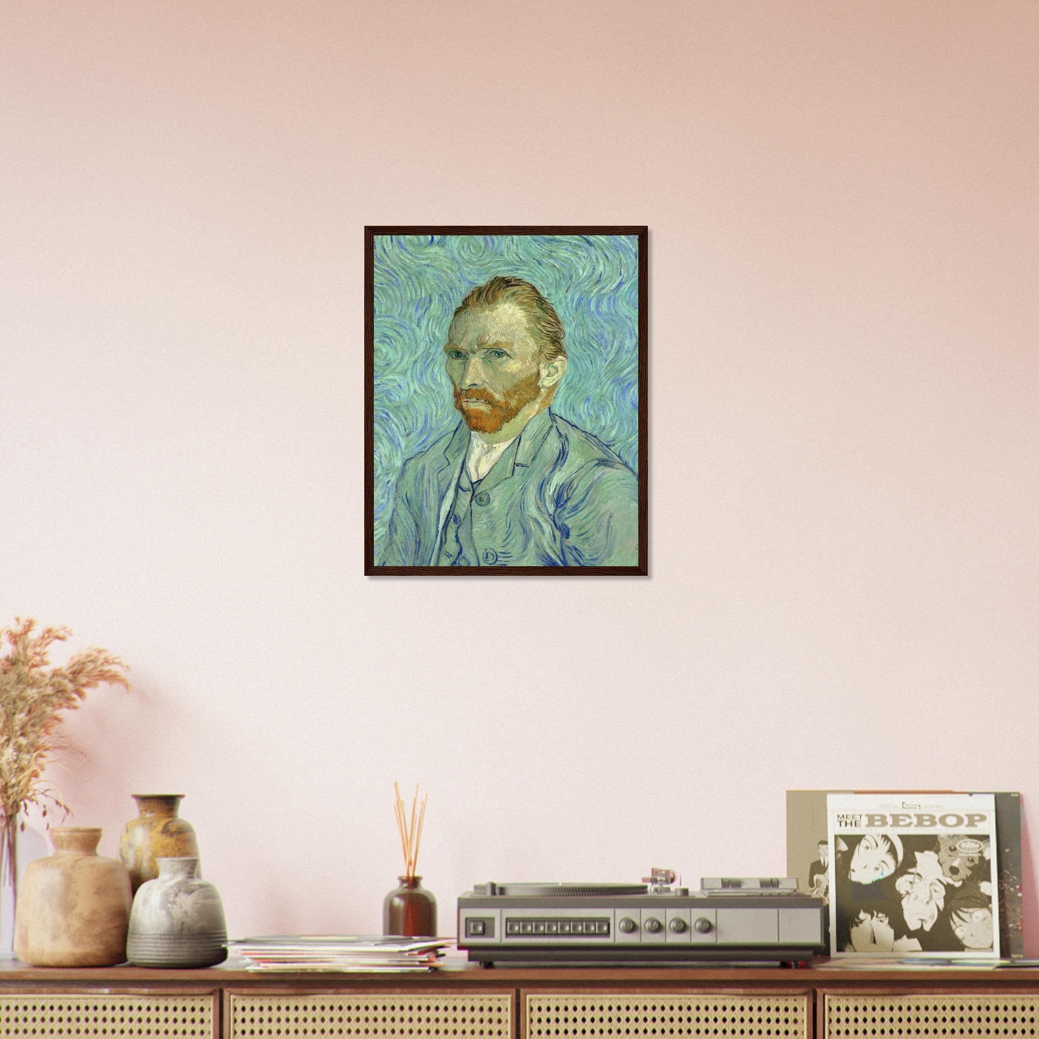 Van Gogh Self Portrait Framed Print - Van Gogh Framed Prints - Vincent Van Gogh Last Self Portrait Framed Print - WallArtPrints4U