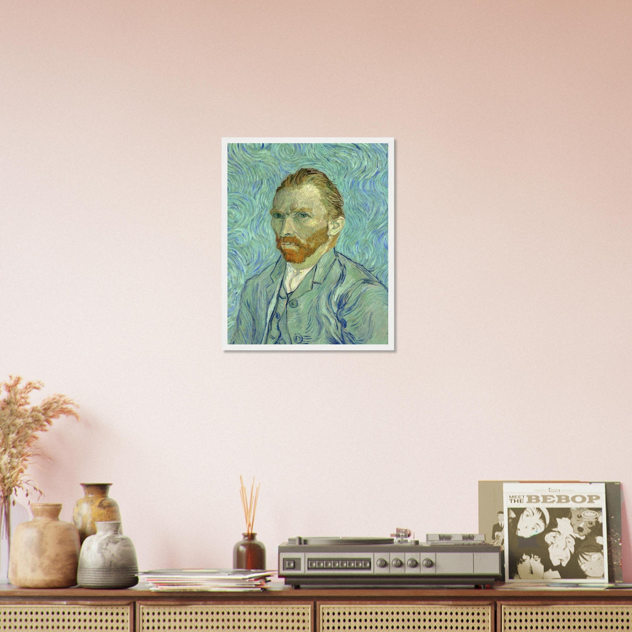 Van Gogh Self Portrait Framed Print - Van Gogh Framed Prints - Vincent Van Gogh Last Self Portrait Framed Print - WallArtPrints4U