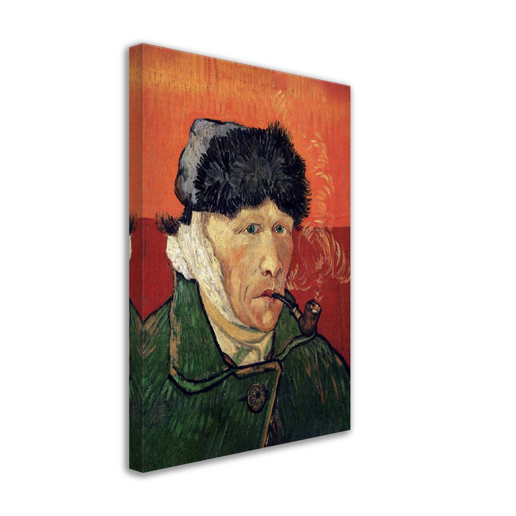 Van Gogh Self Portrait With Bandaged Ear Canvas Print Van Gogh Portrait After Cutting Off His Ear Canvas - WallArtPrints4U