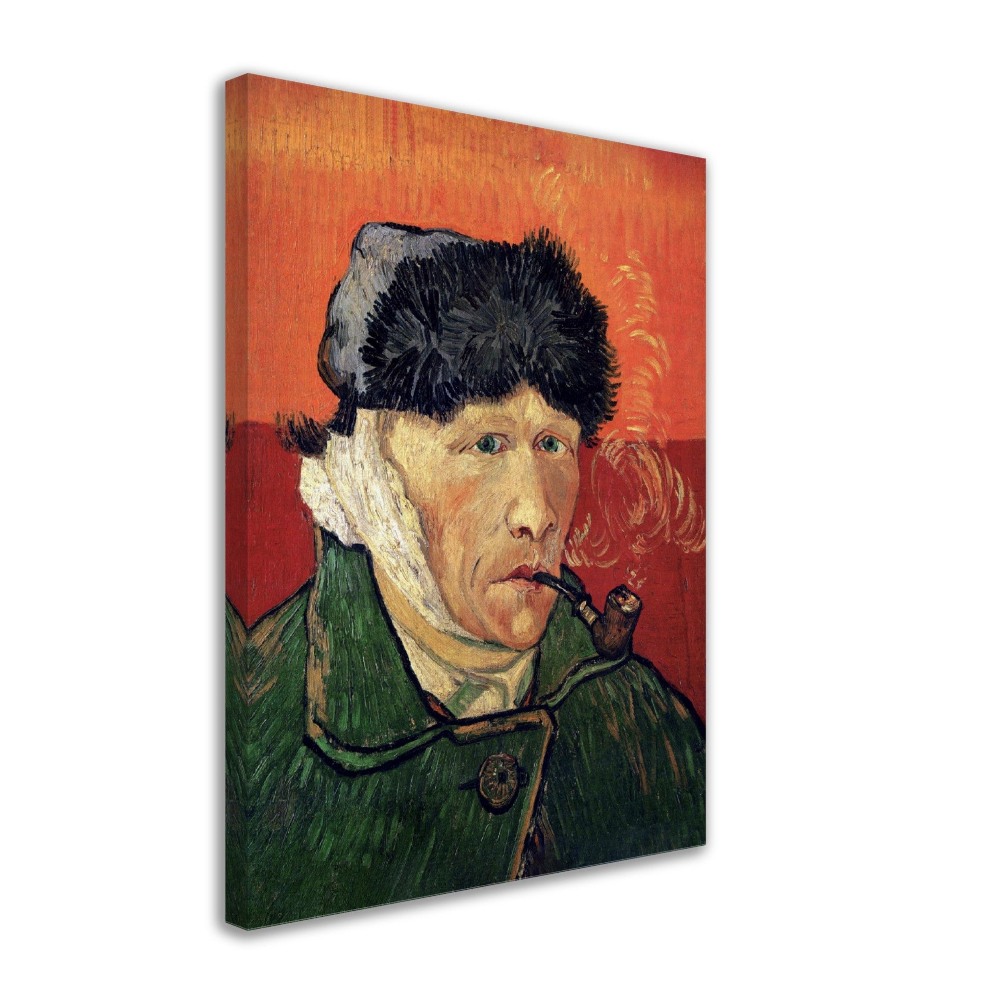 Van Gogh Self Portrait With Bandaged Ear Canvas Print Van Gogh Portrait After Cutting Off His Ear Canvas - WallArtPrints4U