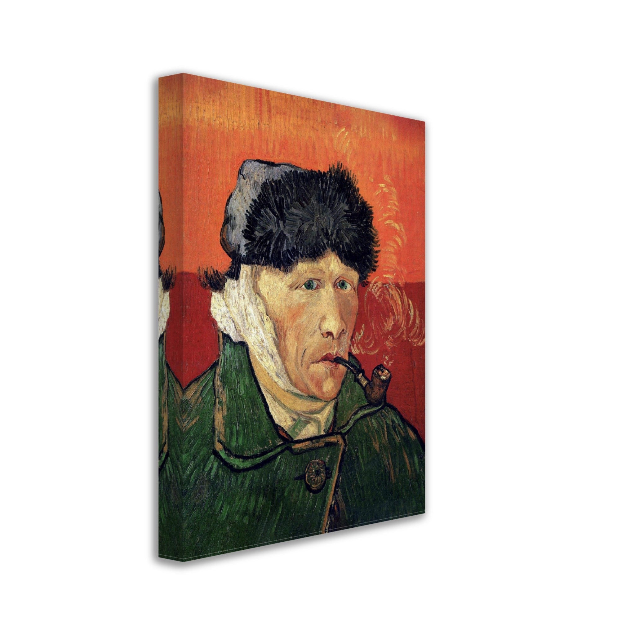 Van Gogh Self Portrait With Bandaged Ear Canvas Print Van Gogh Portrait After Cutting Off His Ear Canvas - WallArtPrints4U