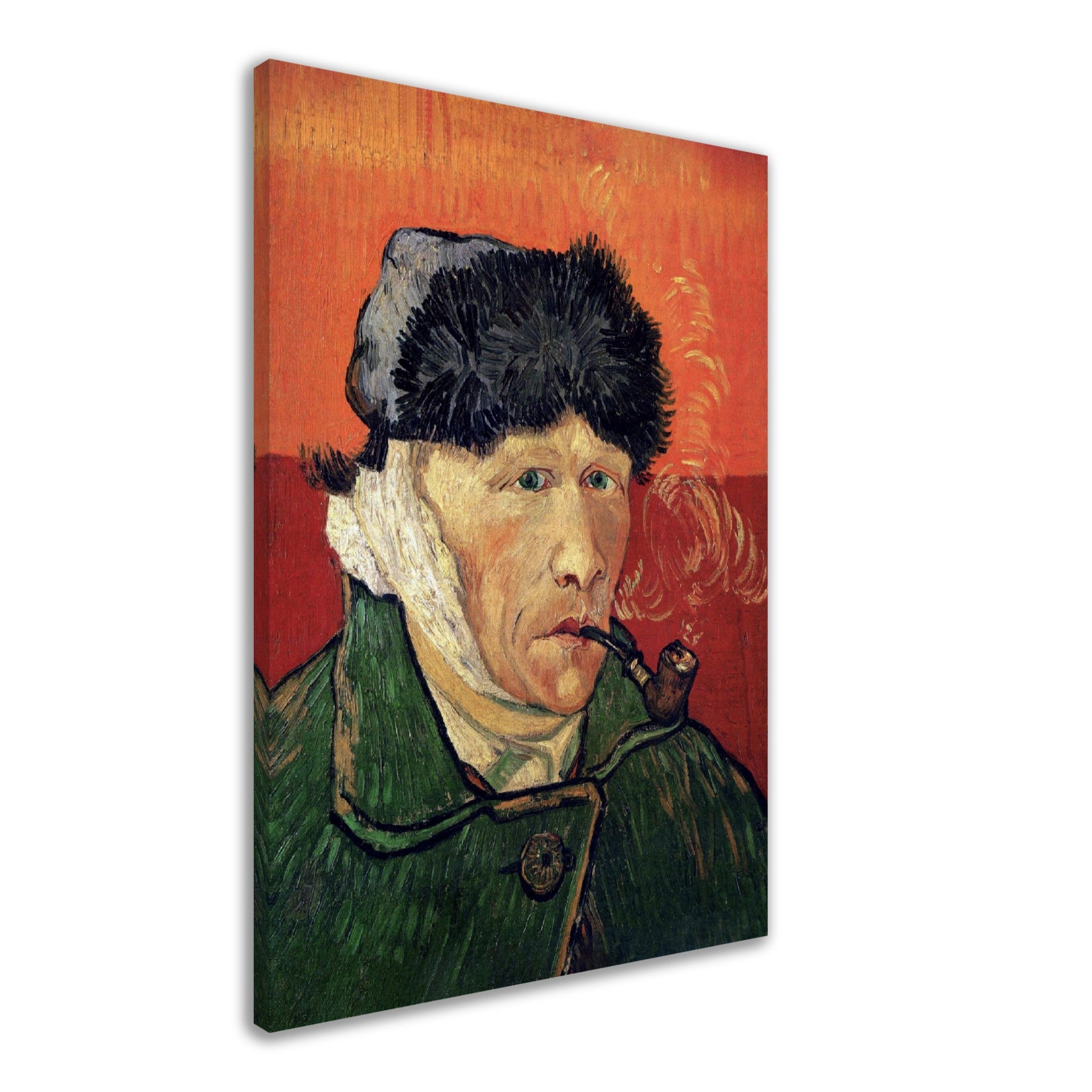 Van Gogh Self Portrait With Bandaged Ear Canvas Print Van Gogh Portrait After Cutting Off His Ear Canvas - WallArtPrints4U