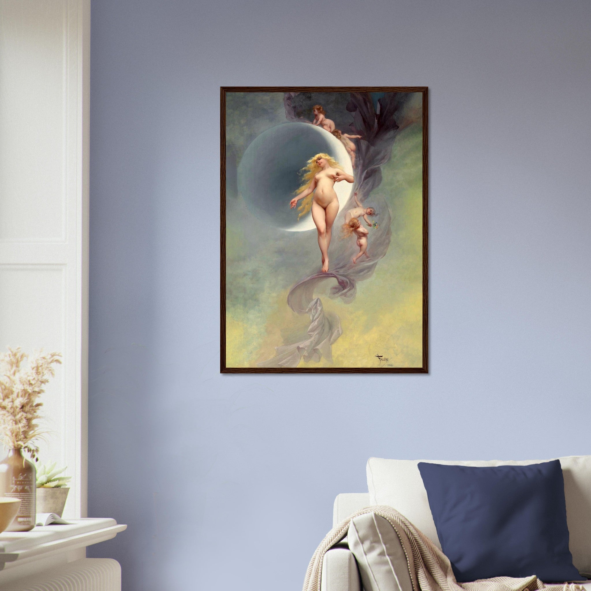 Venus Goddess Framed Print, Aphrodite Goddess Framed Luis Ricardo Falero Framed Print - WallArtPrints4U