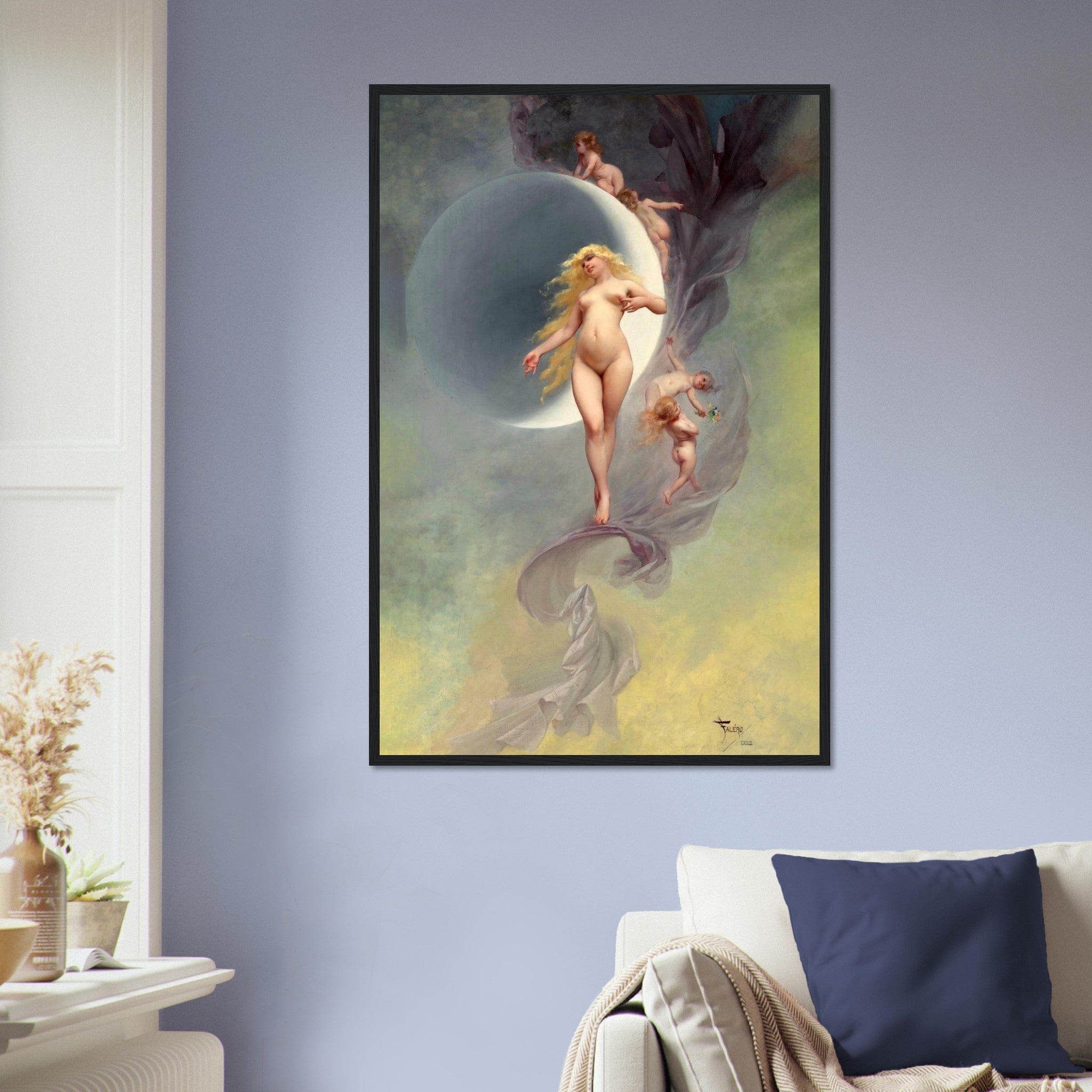 Venus Goddess Framed Print, Aphrodite Goddess Framed Luis Ricardo Falero Framed Print - WallArtPrints4U