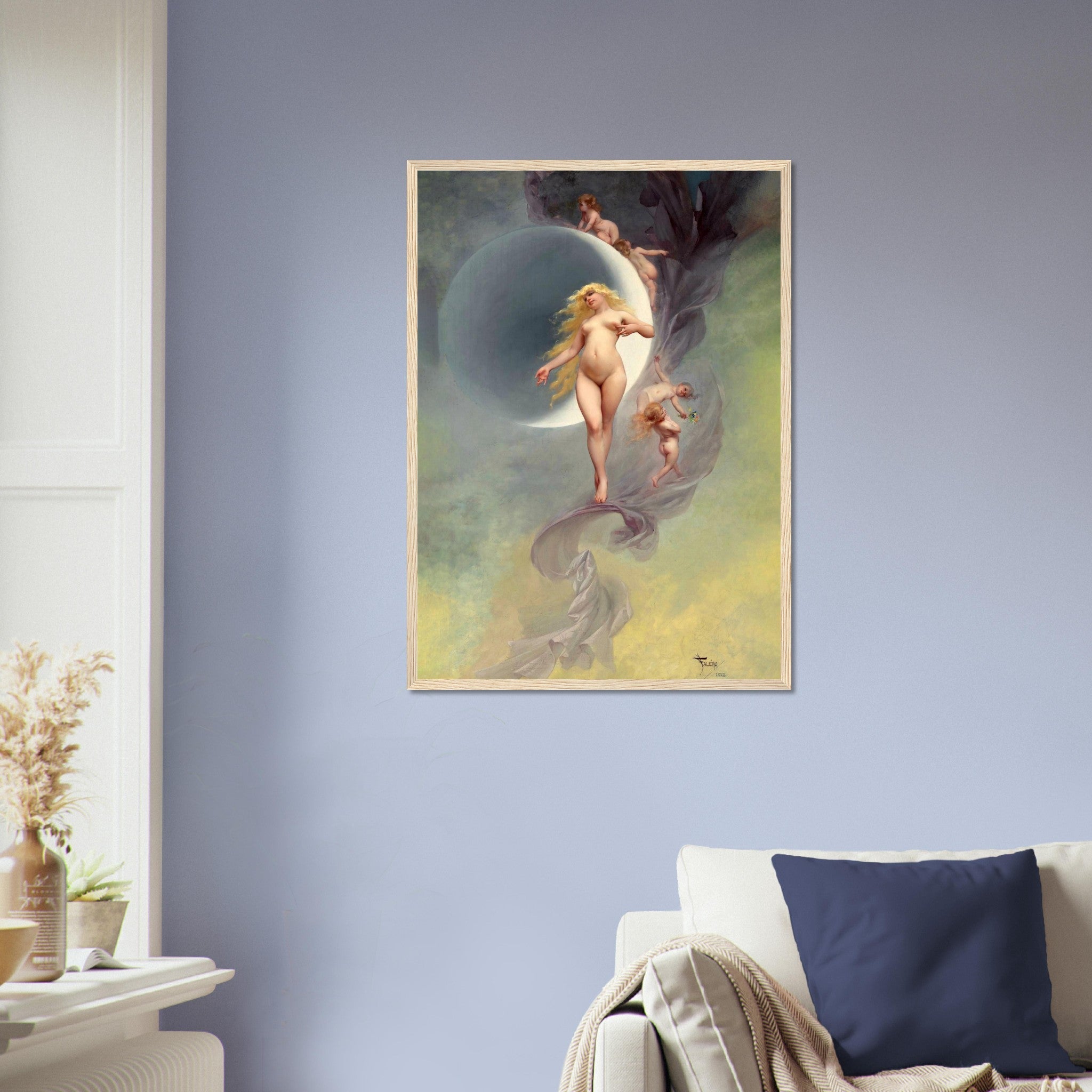 Venus Goddess Framed Print, Aphrodite Goddess Framed Luis Ricardo Falero Framed Print - WallArtPrints4U