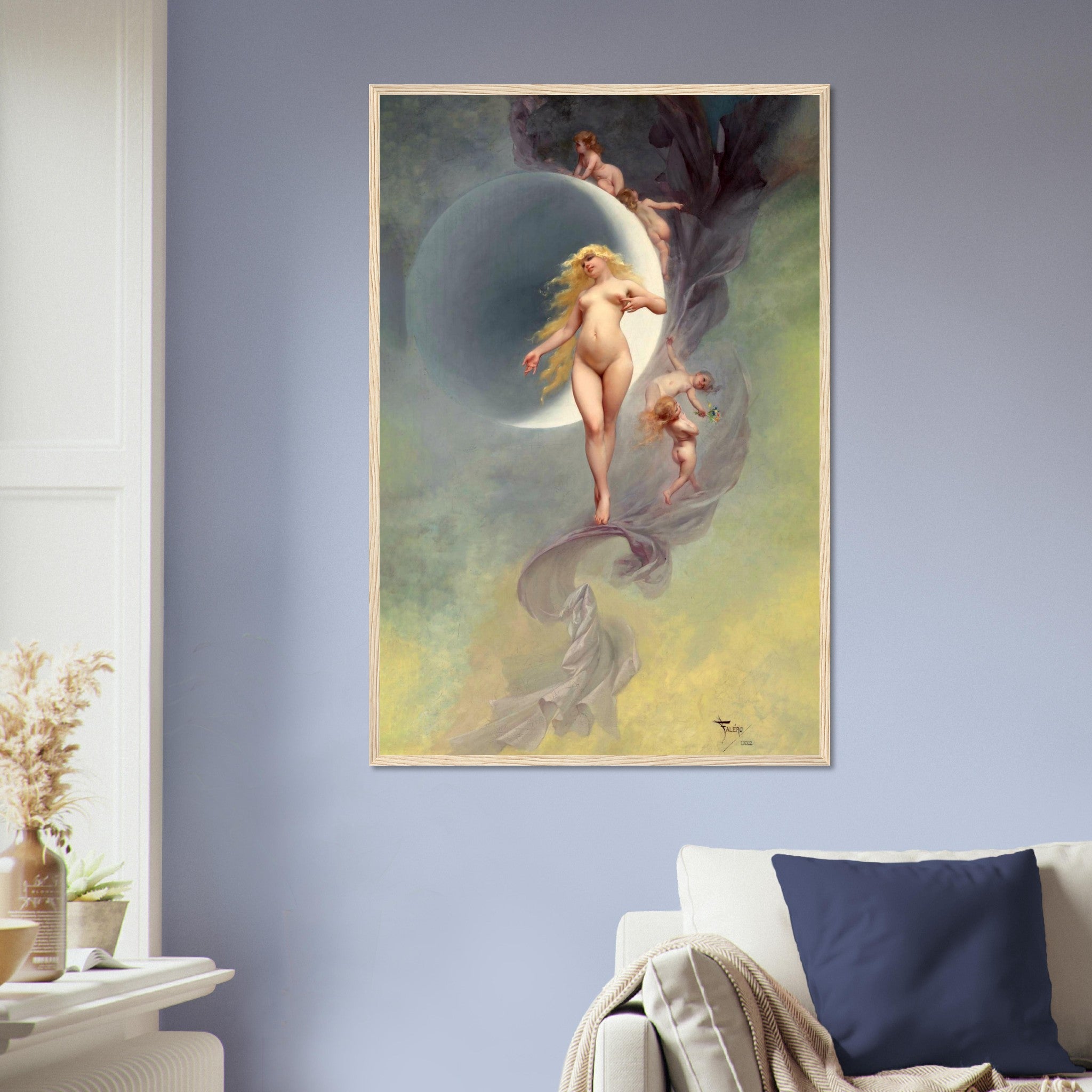 Venus Goddess Framed Print, Aphrodite Goddess Framed Luis Ricardo Falero Framed Print - WallArtPrints4U