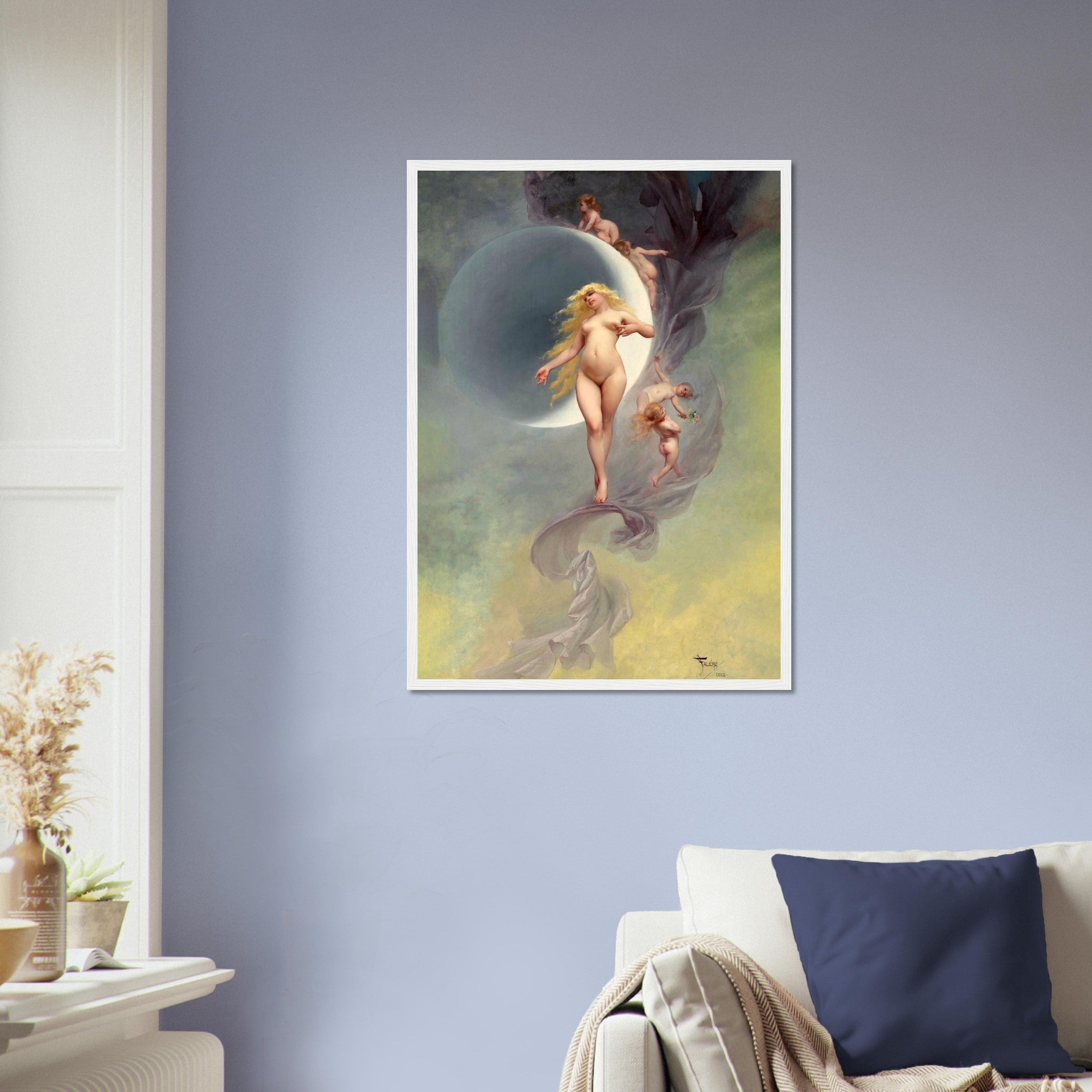 Venus Goddess Framed Print, Aphrodite Goddess Framed Luis Ricardo Falero Framed Print - WallArtPrints4U