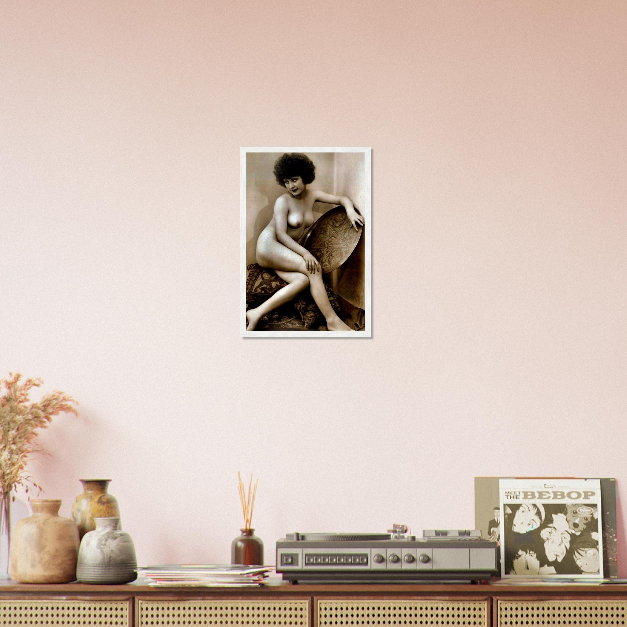 Victorian Erotica Nude Framed Topless Vintage Victorian Erotica Pin Up - WallArtPrints4U