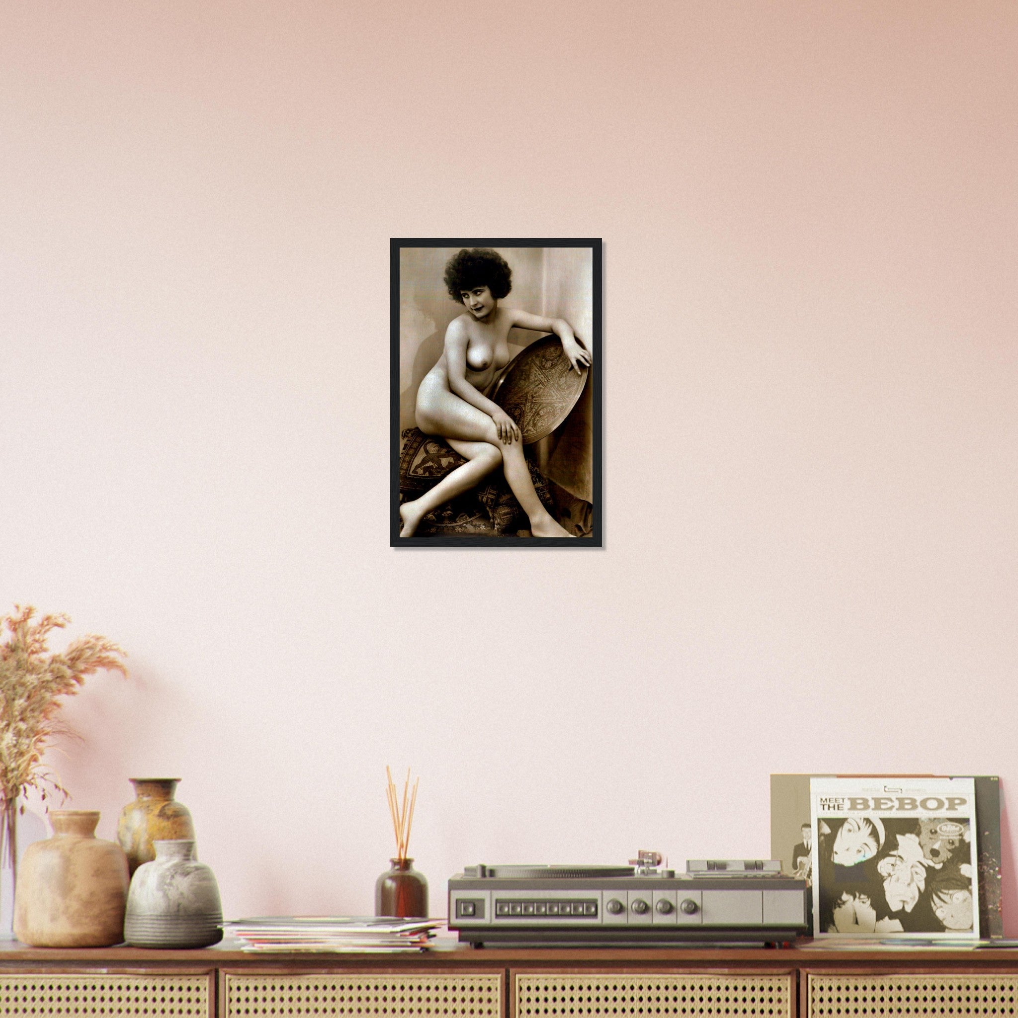 Victorian Erotica Nude Framed Topless Vintage Victorian Erotica Pin Up - WallArtPrints4U