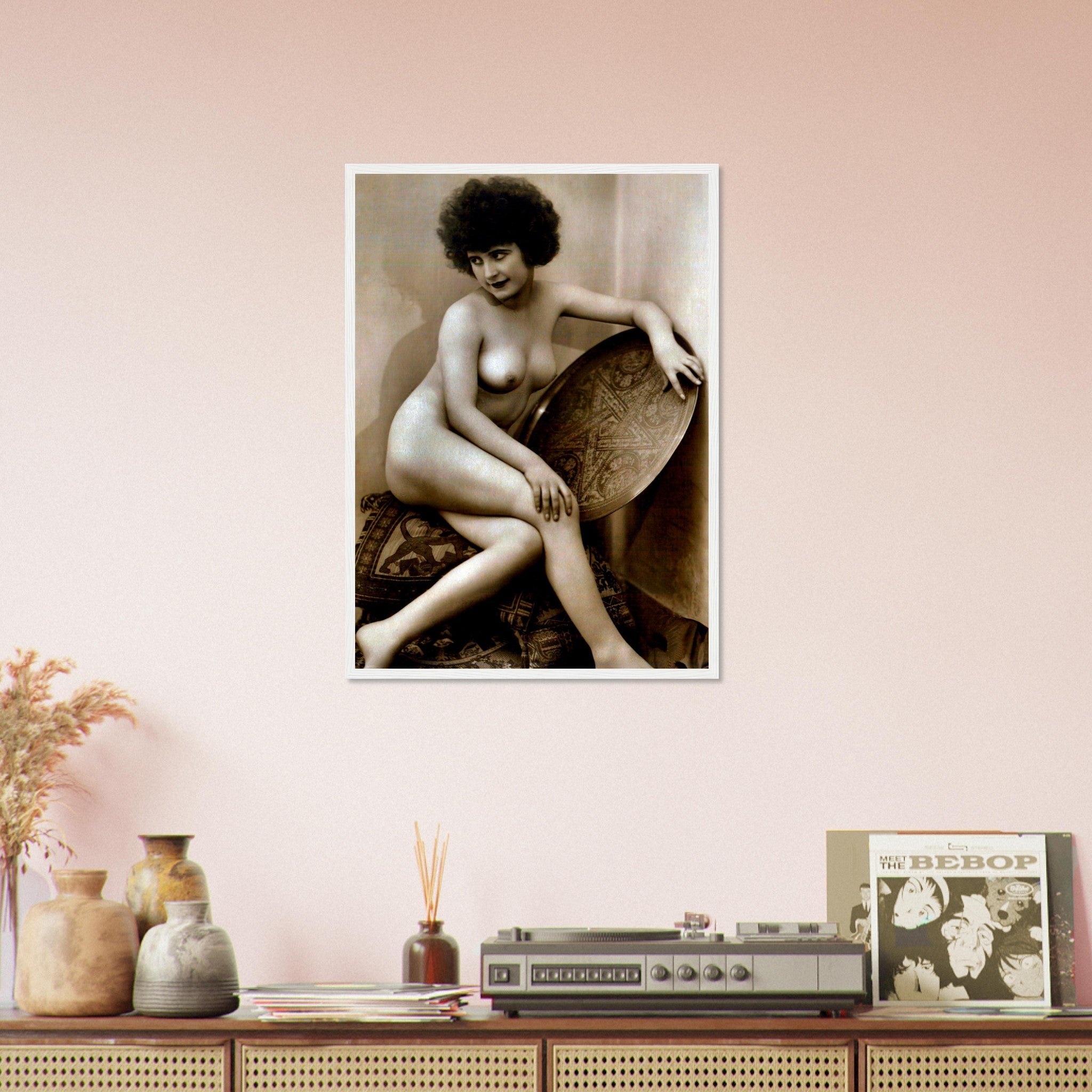 Victorian Erotica Nude Framed Topless Vintage Victorian Erotica Pin Up - WallArtPrints4U