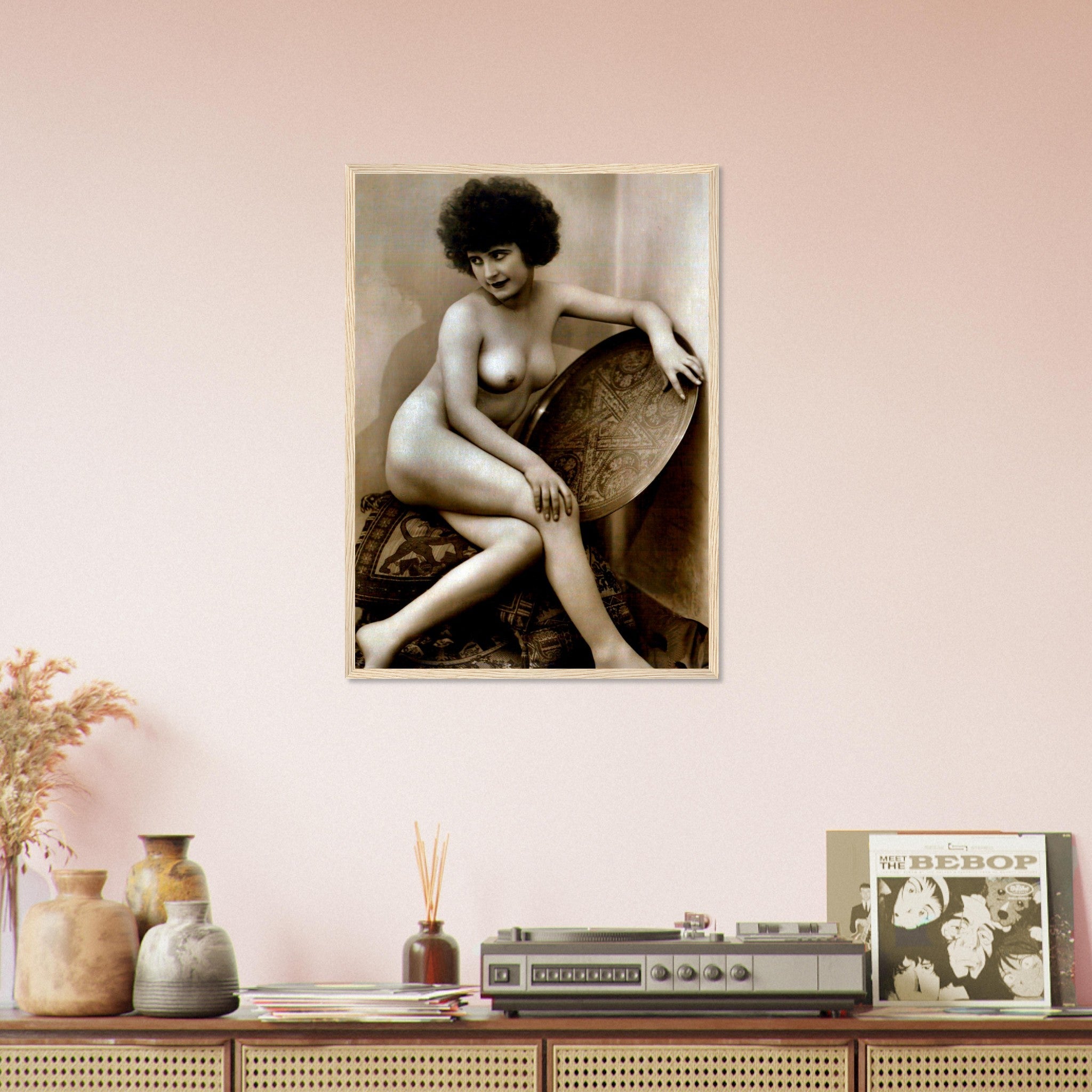 Victorian Erotica Nude Framed Topless Vintage Victorian Erotica Pin Up - WallArtPrints4U