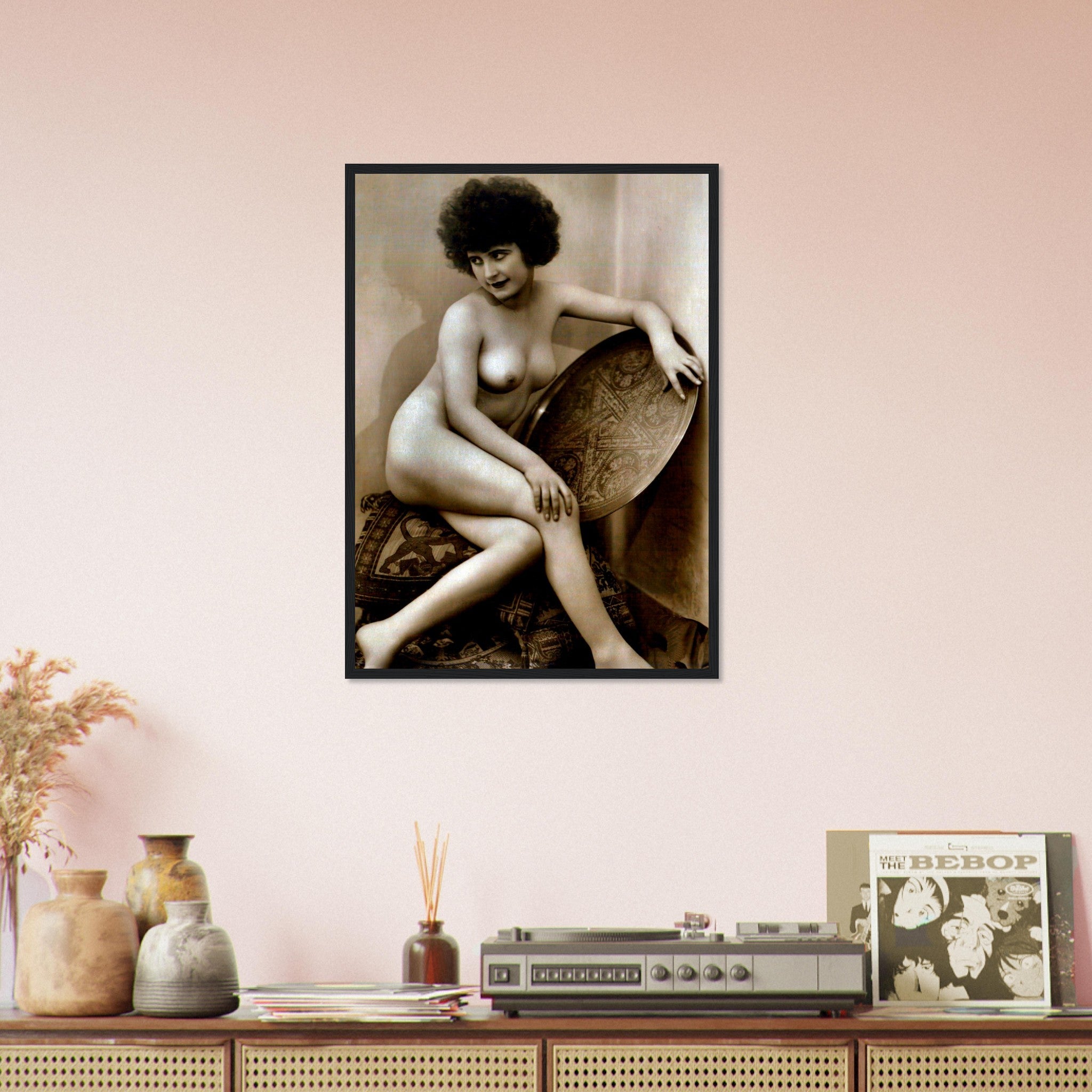 Victorian Erotica Nude Framed Topless Vintage Victorian Erotica Pin Up - WallArtPrints4U