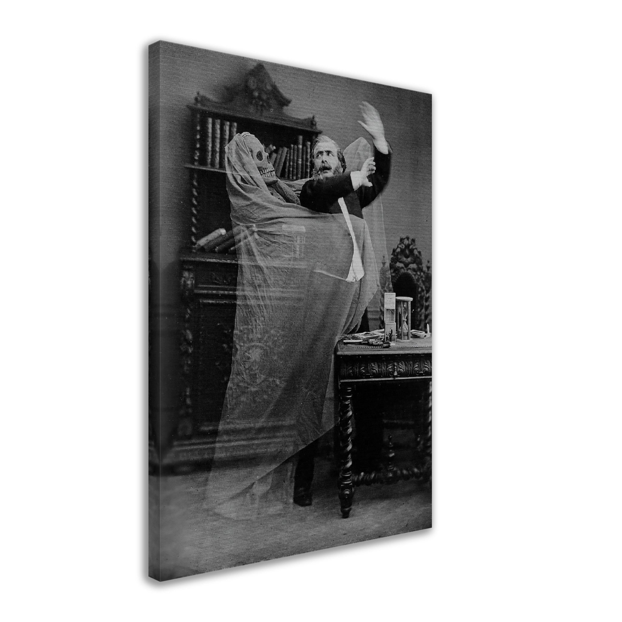 Victorian Ghost Photo Canvas Print - Eugene Thiebault - Victorian Ghost Canvas Spooky Halloween Photo - WallArtPrints4U