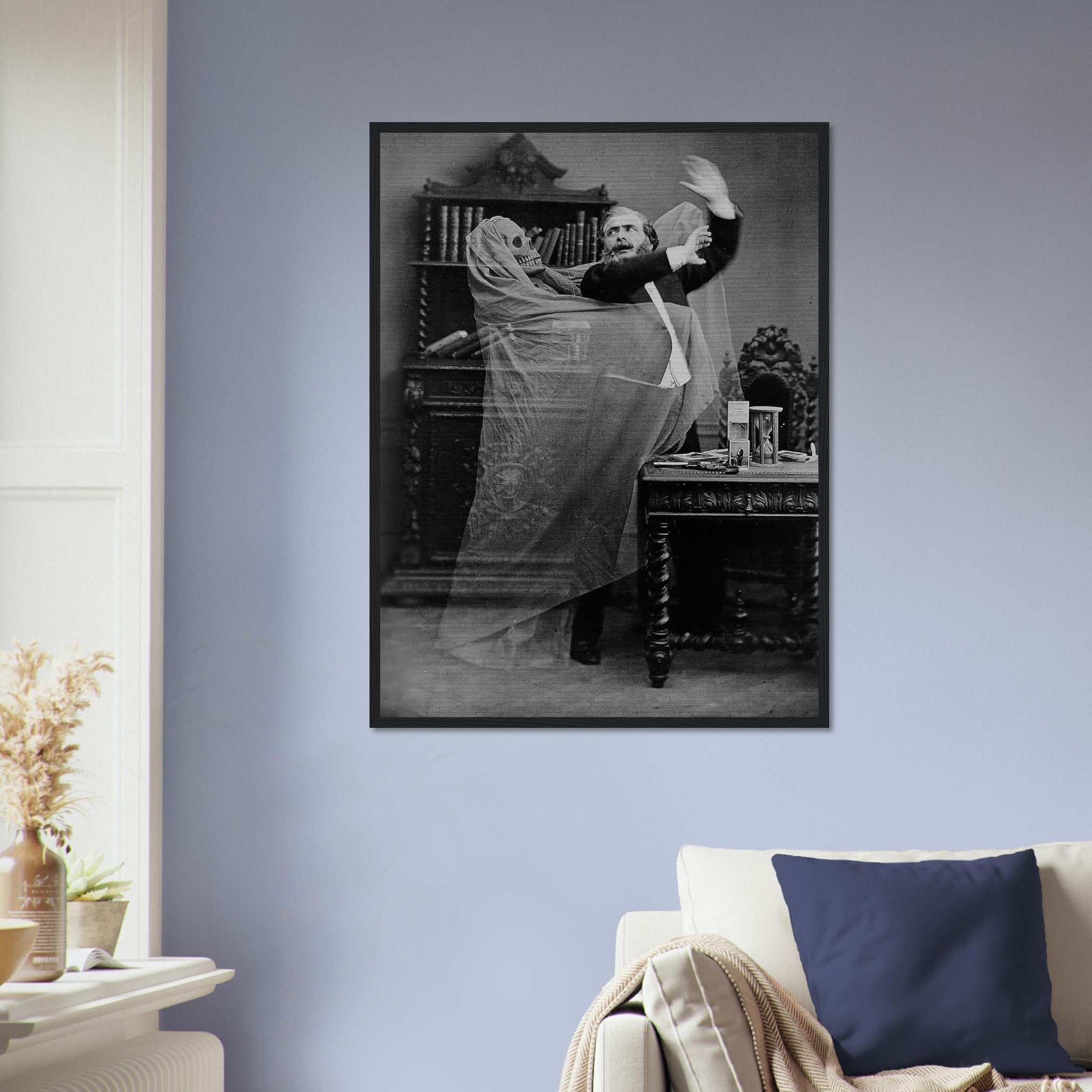 Victorian Ghost Photo Framed Print - Eugene Thiebault - Victorian Ghost Framed Spooky Halloween Photo - WallArtPrints4U