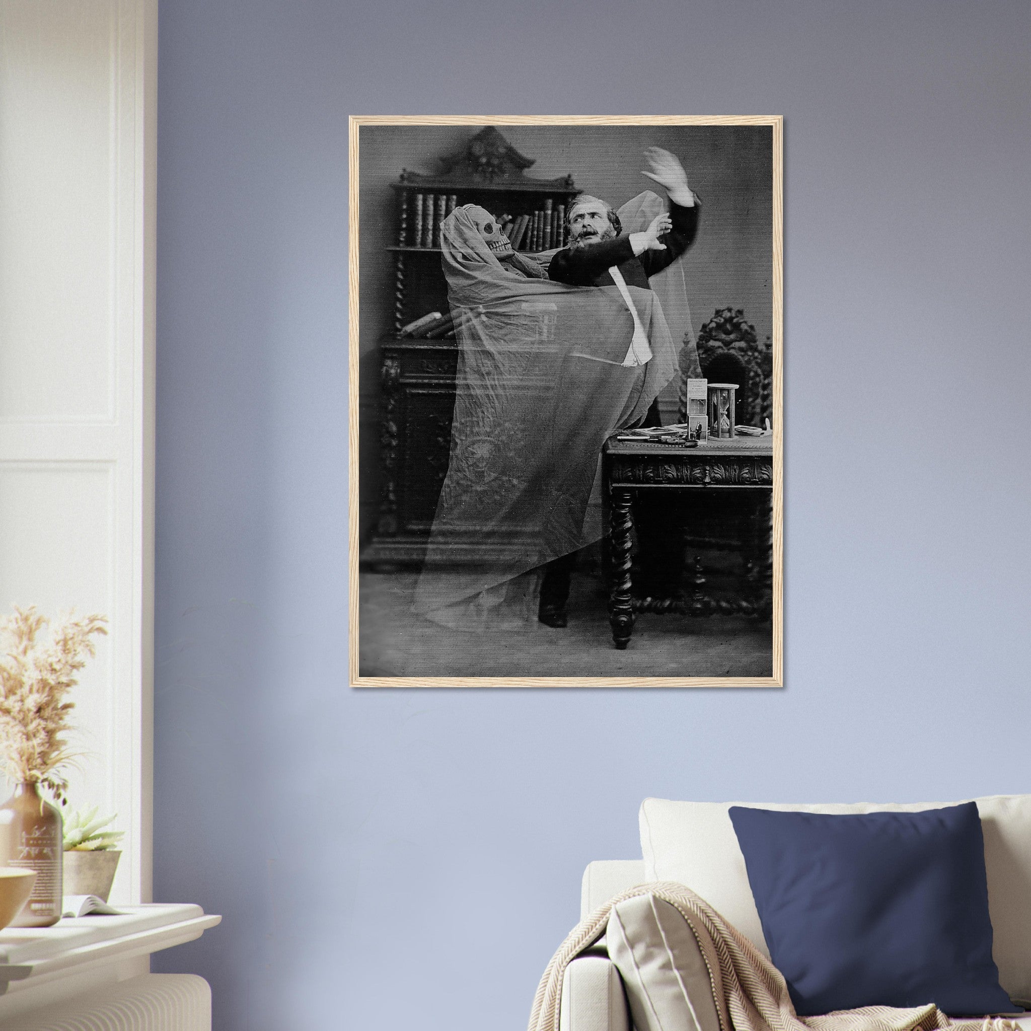 Victorian Ghost Photo Framed Print - Eugene Thiebault - Victorian Ghost Framed Spooky Halloween Photo - WallArtPrints4U