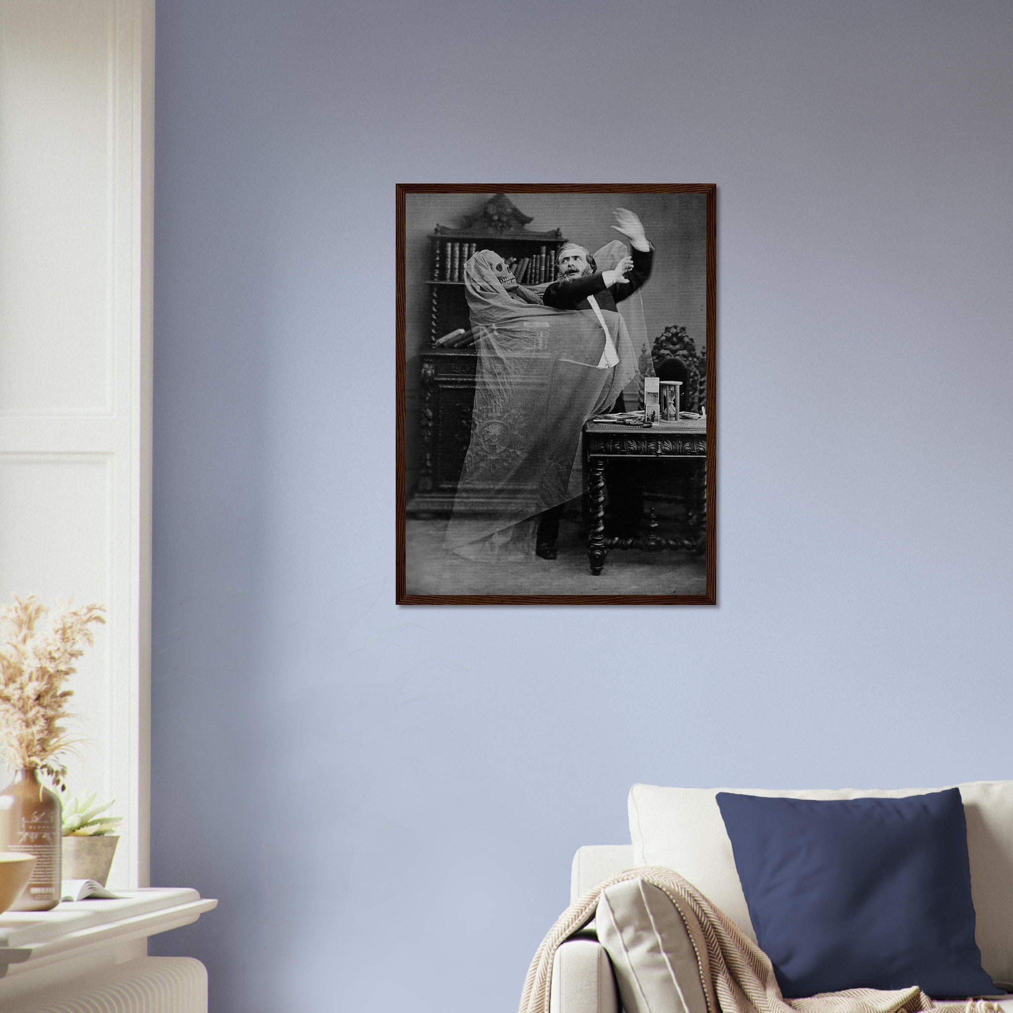 Victorian Ghost Photo Framed Print - Eugene Thiebault - Victorian Ghost Framed Spooky Halloween Photo - WallArtPrints4U