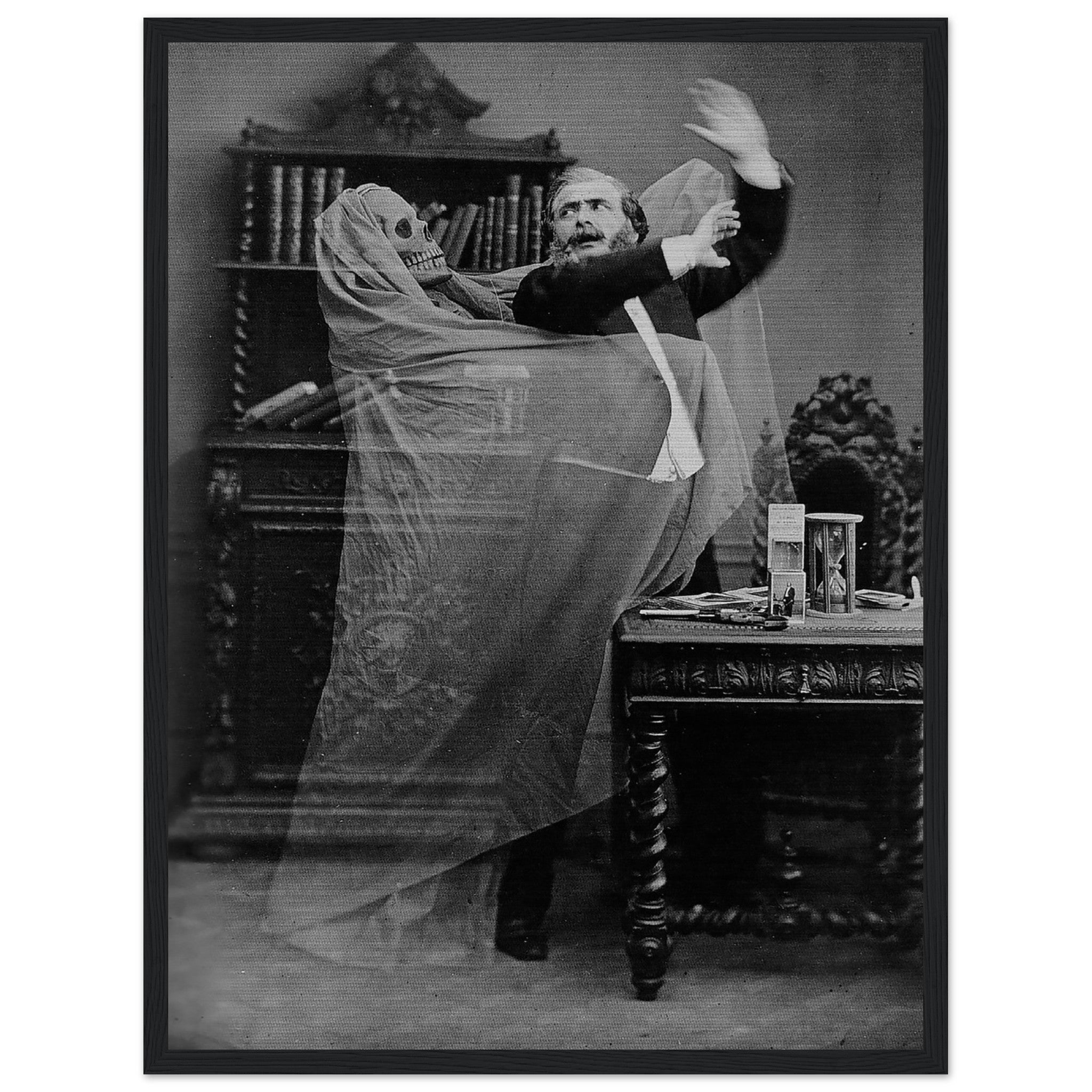 Victorian Ghost Photo Framed Print - Eugene Thiebault - Victorian Ghost Framed Spooky Halloween Photo - WallArtPrints4U