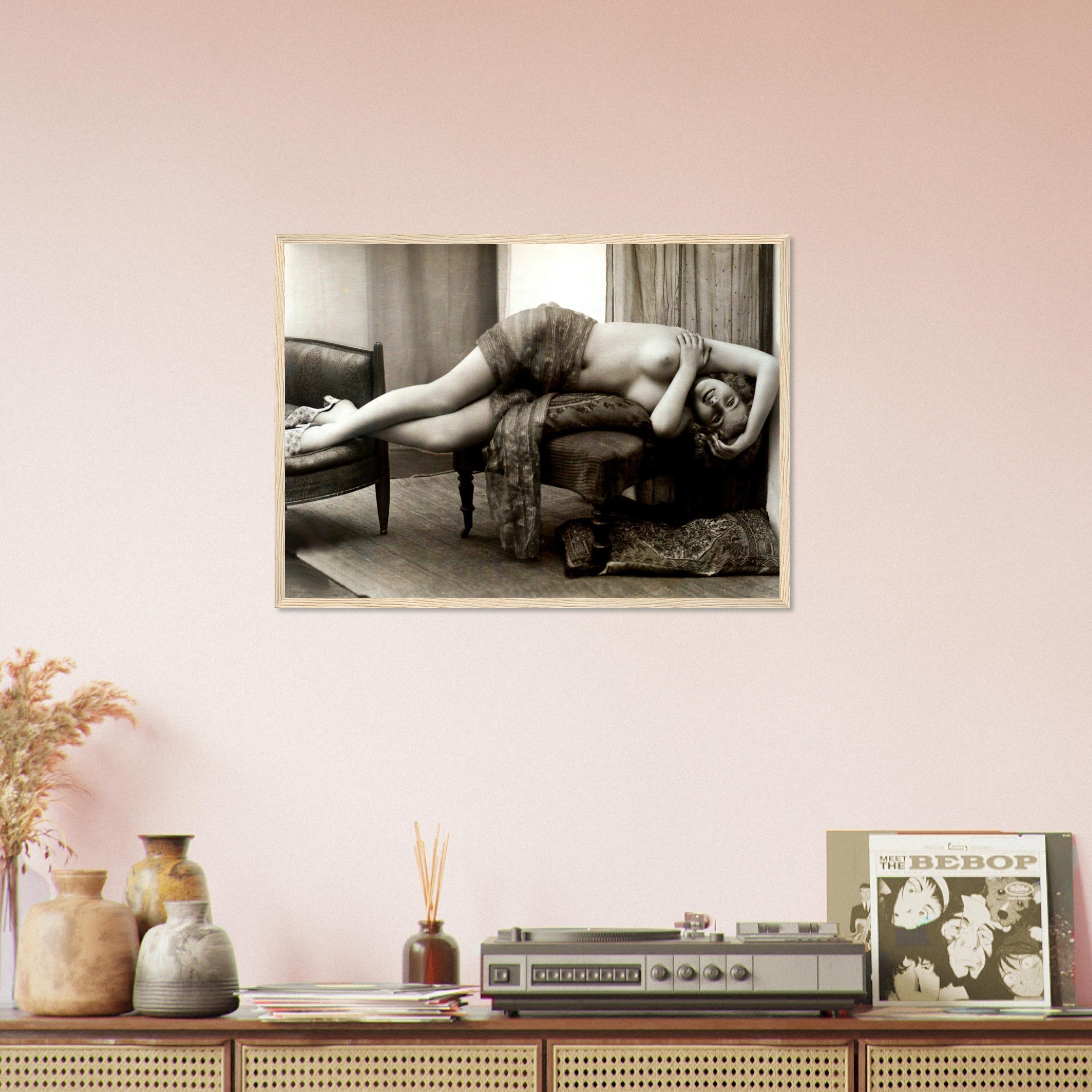 Victorian Nude Erotica Framed Vintage Victorian Bathroom Living Room Erotica Pin Up - WallArtPrints4U