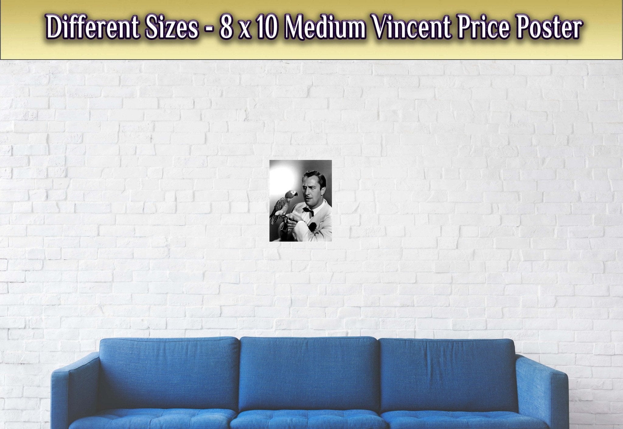 Vincent Price Poster, Horror Anti Hero - Iconic Vincent Price Print - Legends Of Hollywood Silver Screen Star - WallArtPrints4U