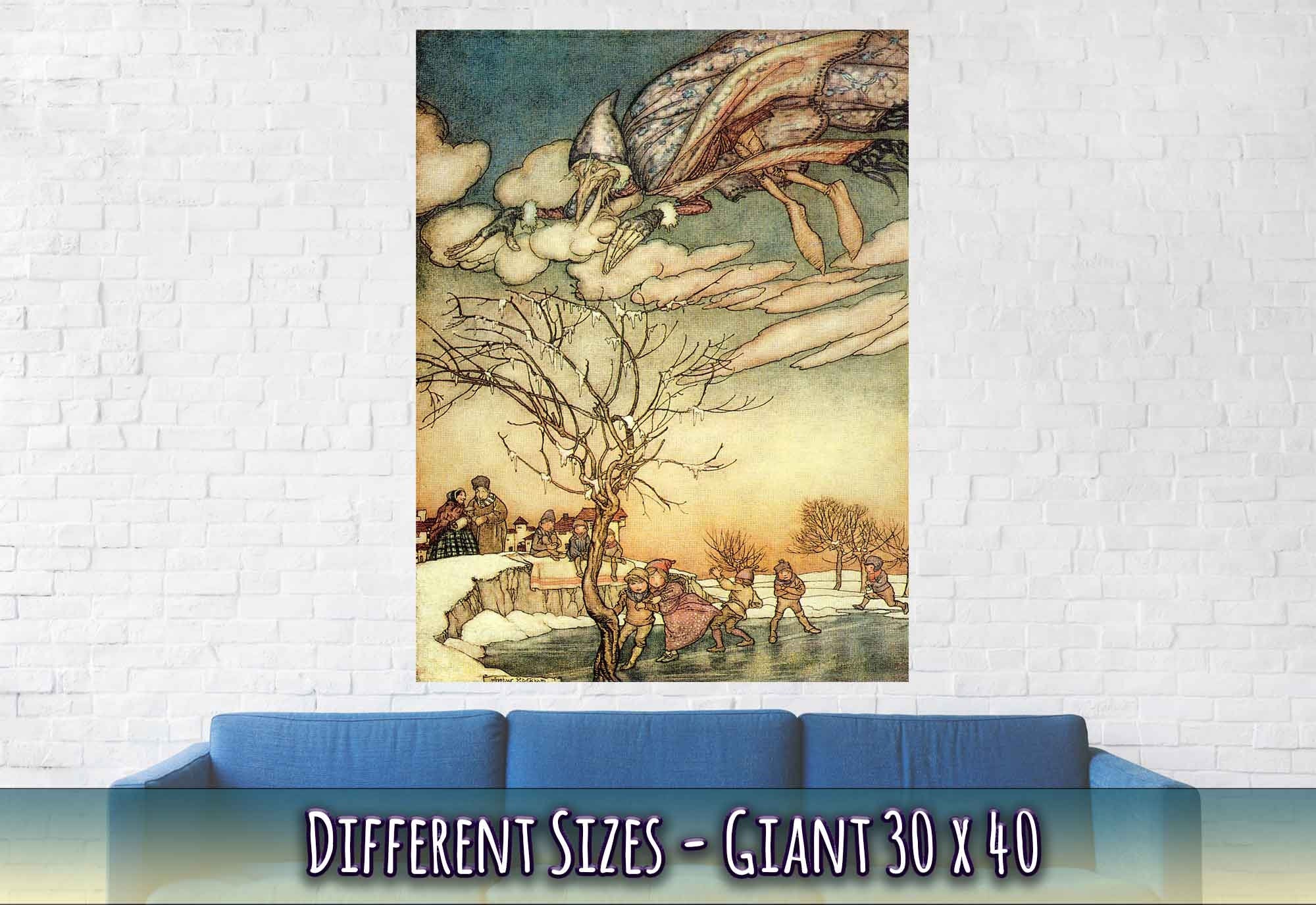 Vintage Jack Frost Poster - Arthur Rackham Jack Frost - Arthur Rackham Print - WallArtPrints4U