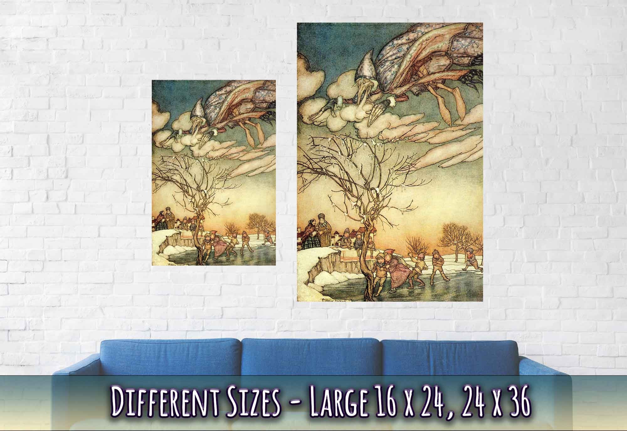 Vintage Jack Frost Poster - Arthur Rackham Jack Frost - Arthur Rackham Print - WallArtPrints4U