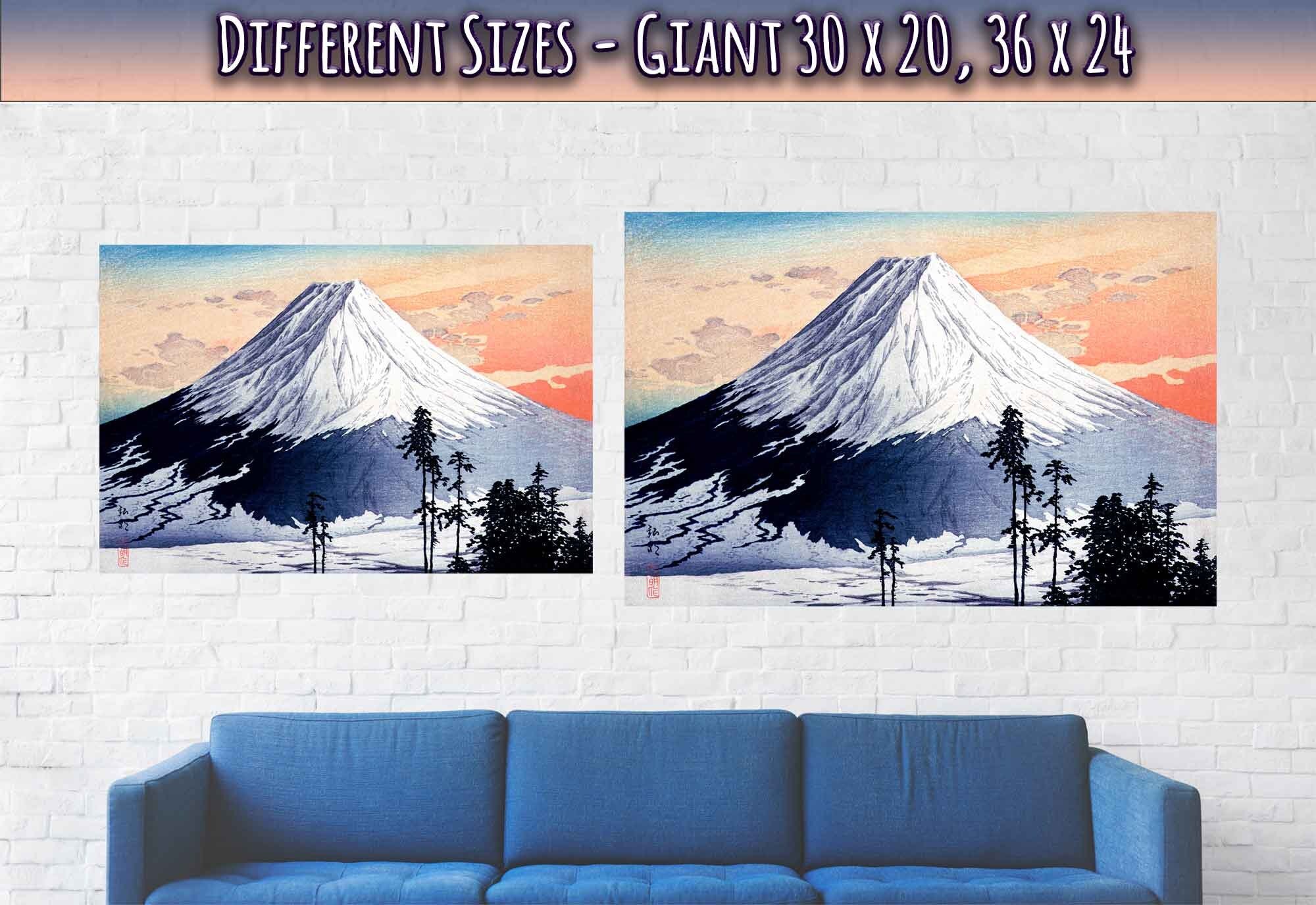 Vintage Mountain Poster, Mount Fuji Print 1929 Hiroaki Takahashi - WallArtPrints4U