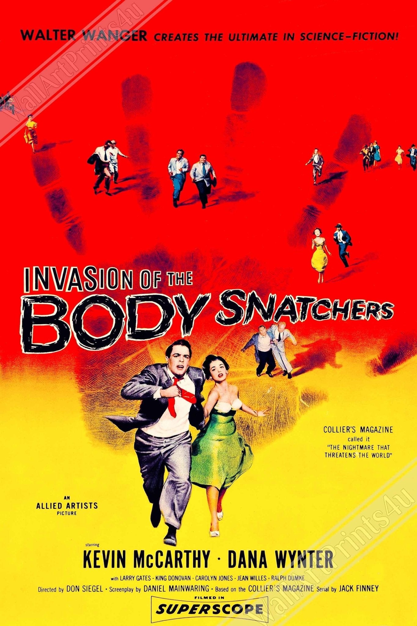 Vintage Movie Canvas Invasion Of The Body Snatcher Canvas Print Film Art - WallArtPrints4U